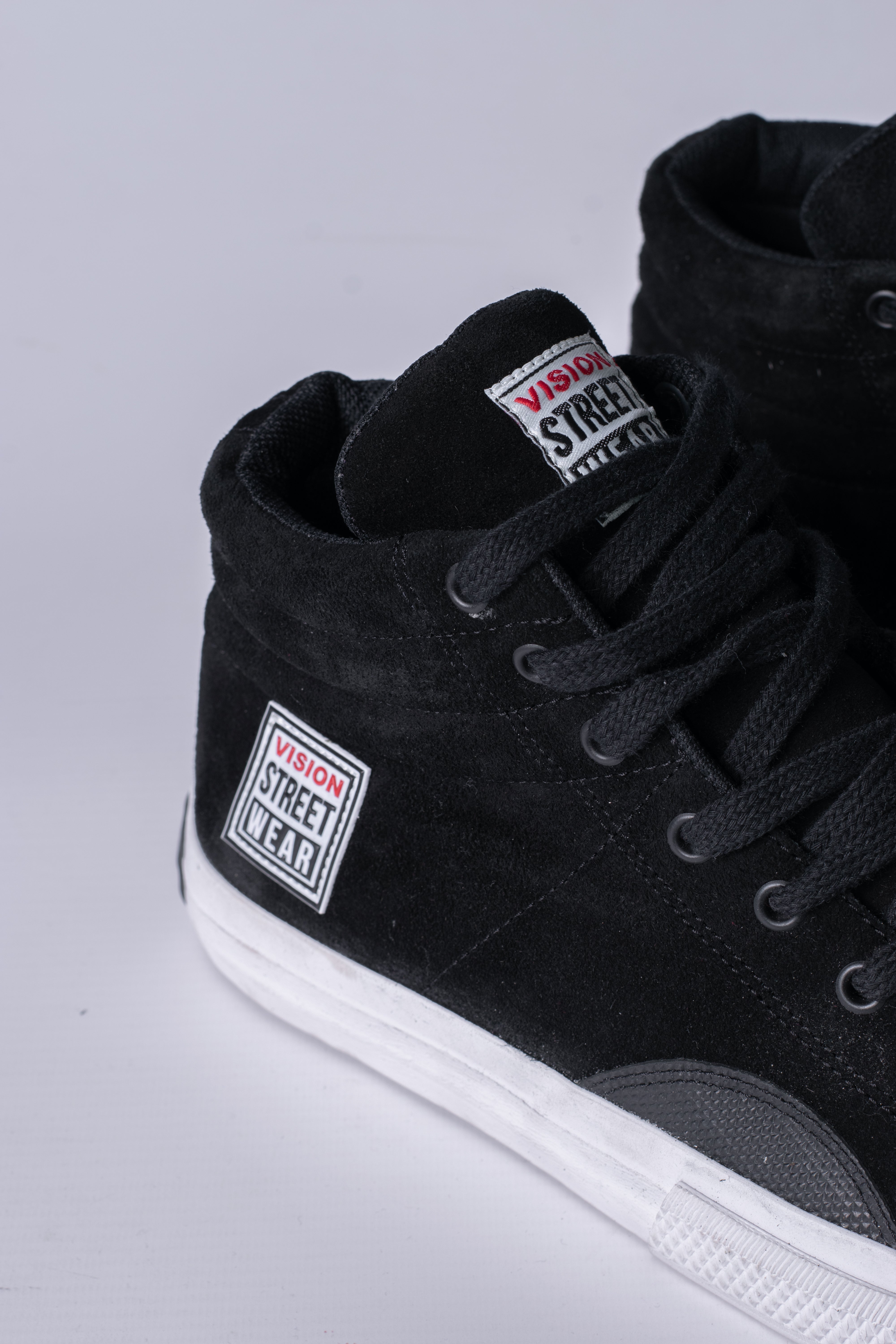 Vision Canvas Sneakers - Black & White Casual Shoes for Men & Women | Comfortable Walking, Running, and Everyday Wear