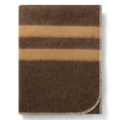 Dark Brown - Soft Camel Stripes