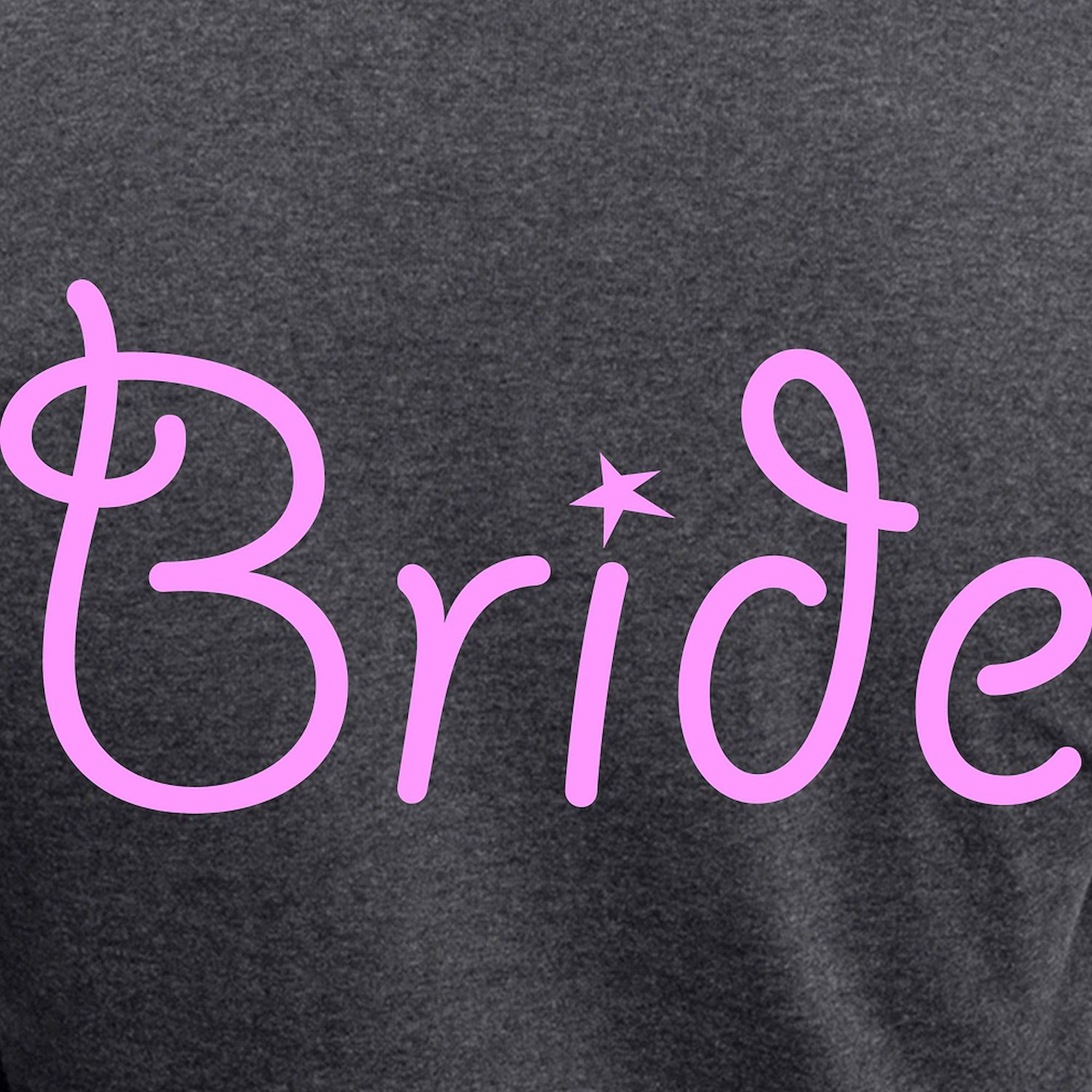 Bride Pink Text #3 Women's Charcoal Pajama Set - Cozy Novelty Sleepwear for Bridal Parties & Bachelorette Nights