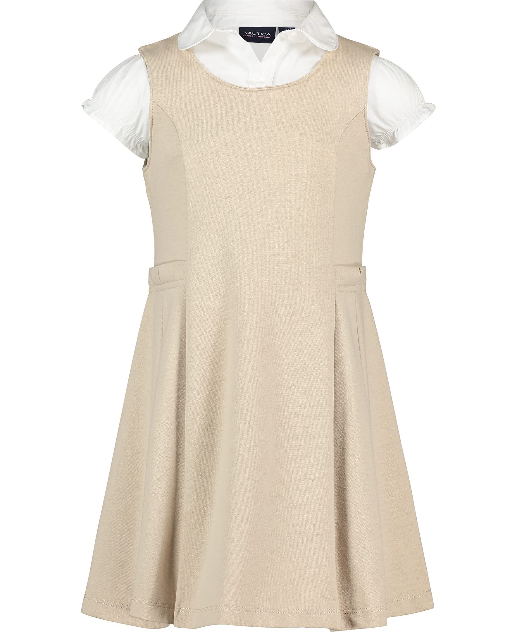 Nautica Girls' School Uniform Pleated Jumper Set - Stylish & Comfortable Outfit for School, Church & Special Occasions