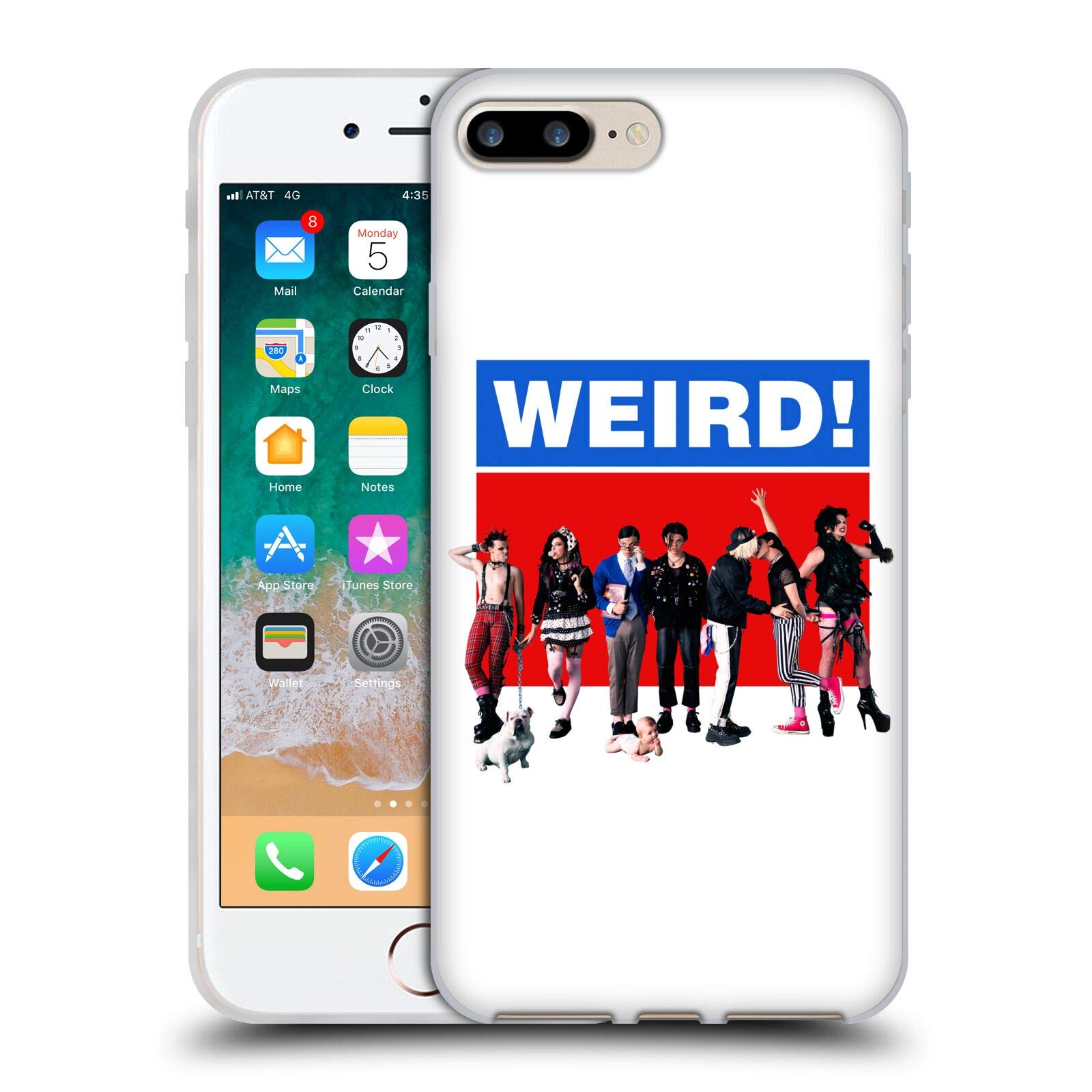 Officially Licensed Yungblud Weird! Graphics Soft Gel Phone Case for Apple iPhone 7 Plus/iPhone 8 Plus - Durable Protection with Stylish Design, Perfect for Music Fans & Daily Use