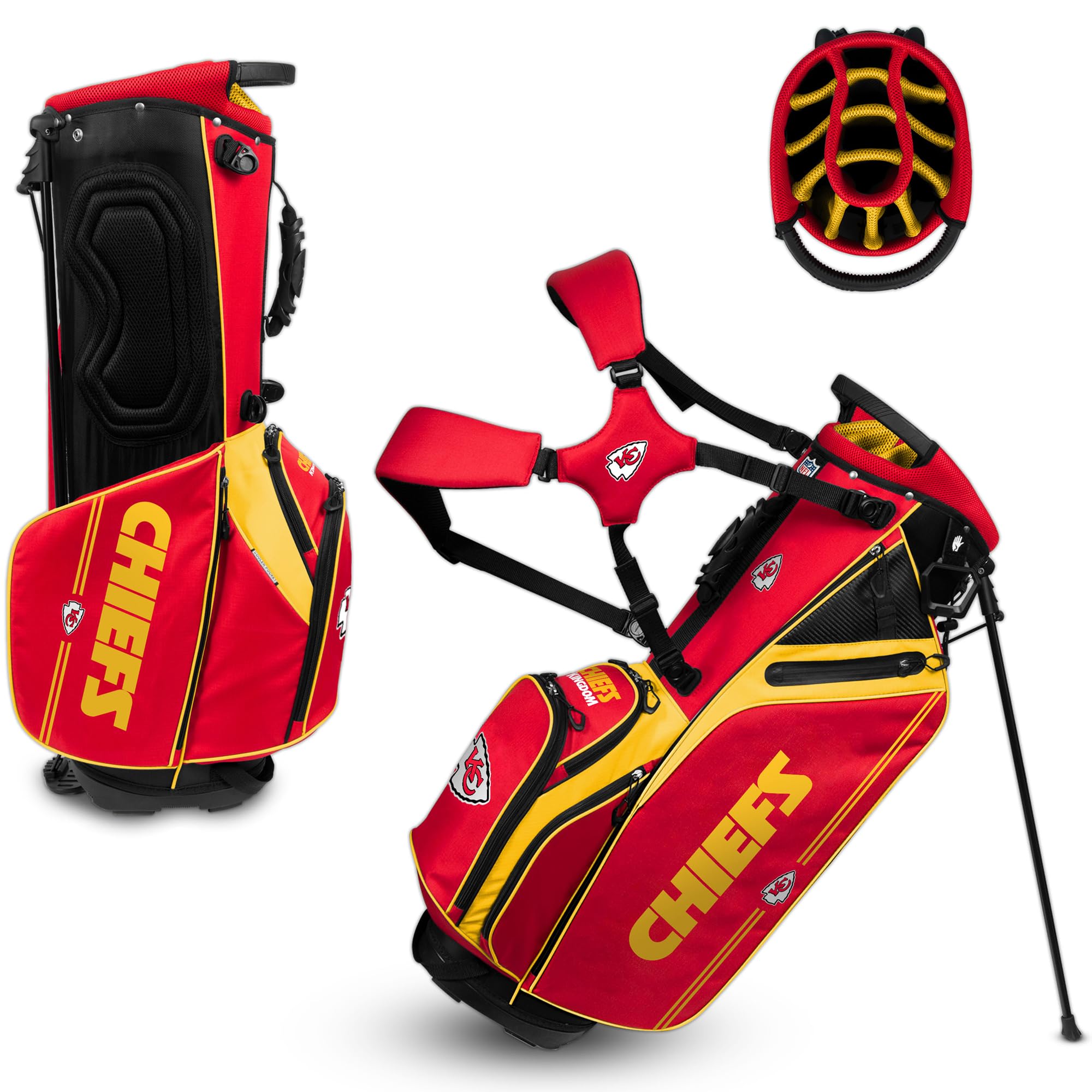 Team Effort NFL Caddie Carry Hybrid Golf Bag - Lightweight & Durable Golf Stand Bag for Men - Perfect for NFL Fans, Golf Tournaments & Weekend Golfing