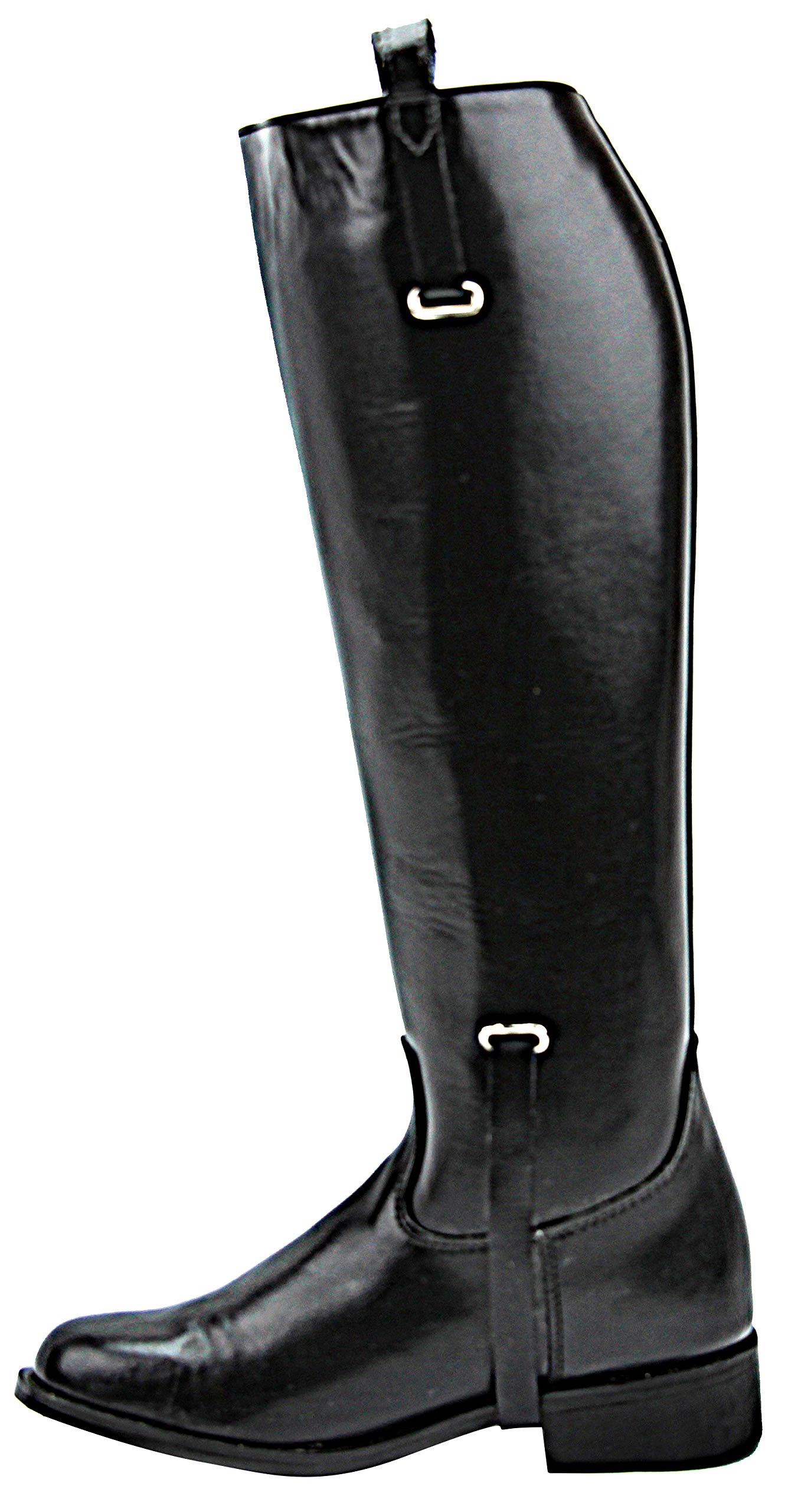 Elegant Black Equestrian Riding Boots for Women - Stylish Pull-On Dressage Boots for Horseback Riding & Fashion Outfits | Perfect for Competitions, Training & Casual Wear