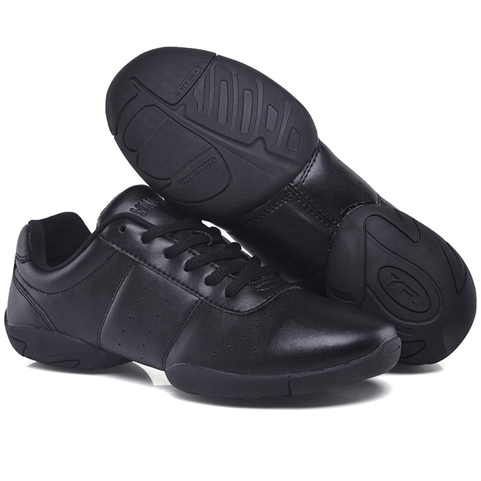 WUIWUIYU Boys Girls Women's Lace-Up Aerobics Gymnastics Shoes - Cheerleading Dance Sneakers for School & Sports Training - Lightweight & Comfortable for Running, Jumping & Gym Activities