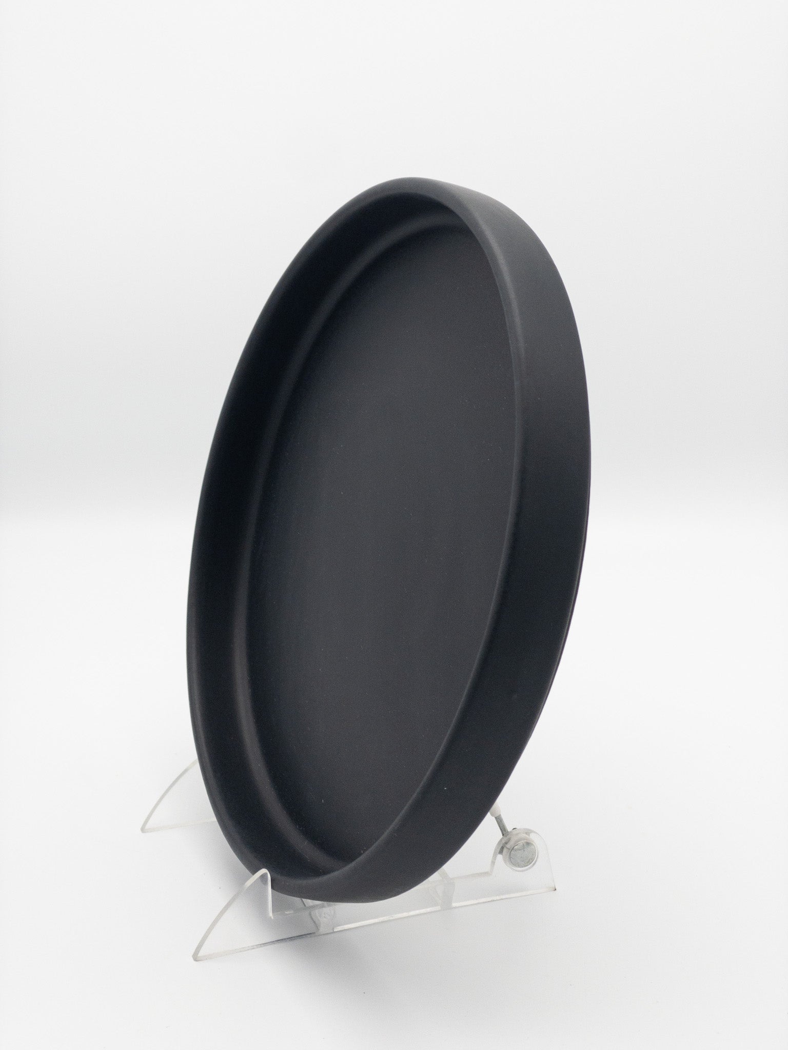 Modern American Dinner Plate Set - 4-Piece Matte Black Ceramic Plates for Everyday Dining & Entertaining
