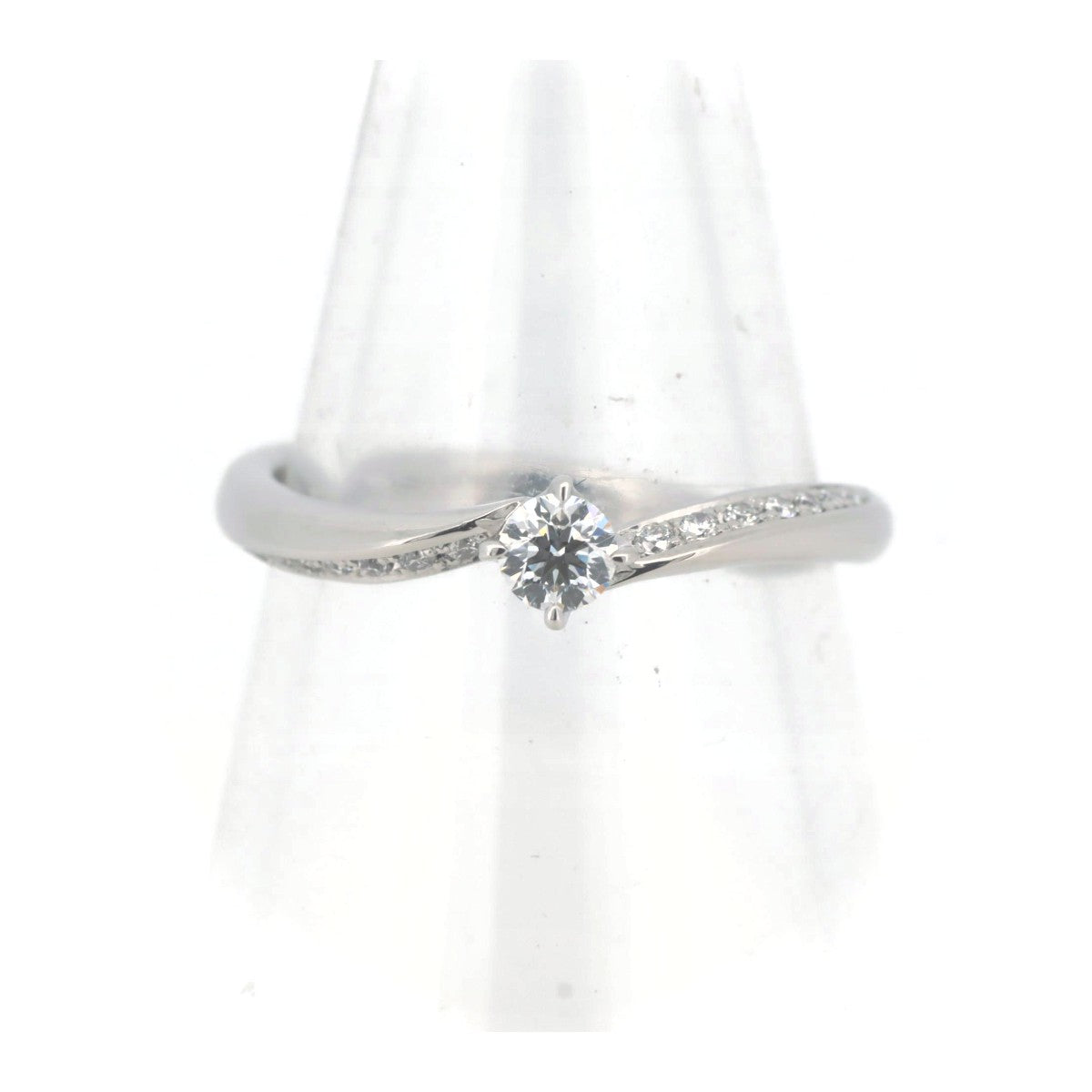 4℃ Diamond Ring 0.154ct Pt950 Platinum - Elegant Solitaire Engagement Ring for Women, Perfect for Proposals, Anniversaries & Special Occasions