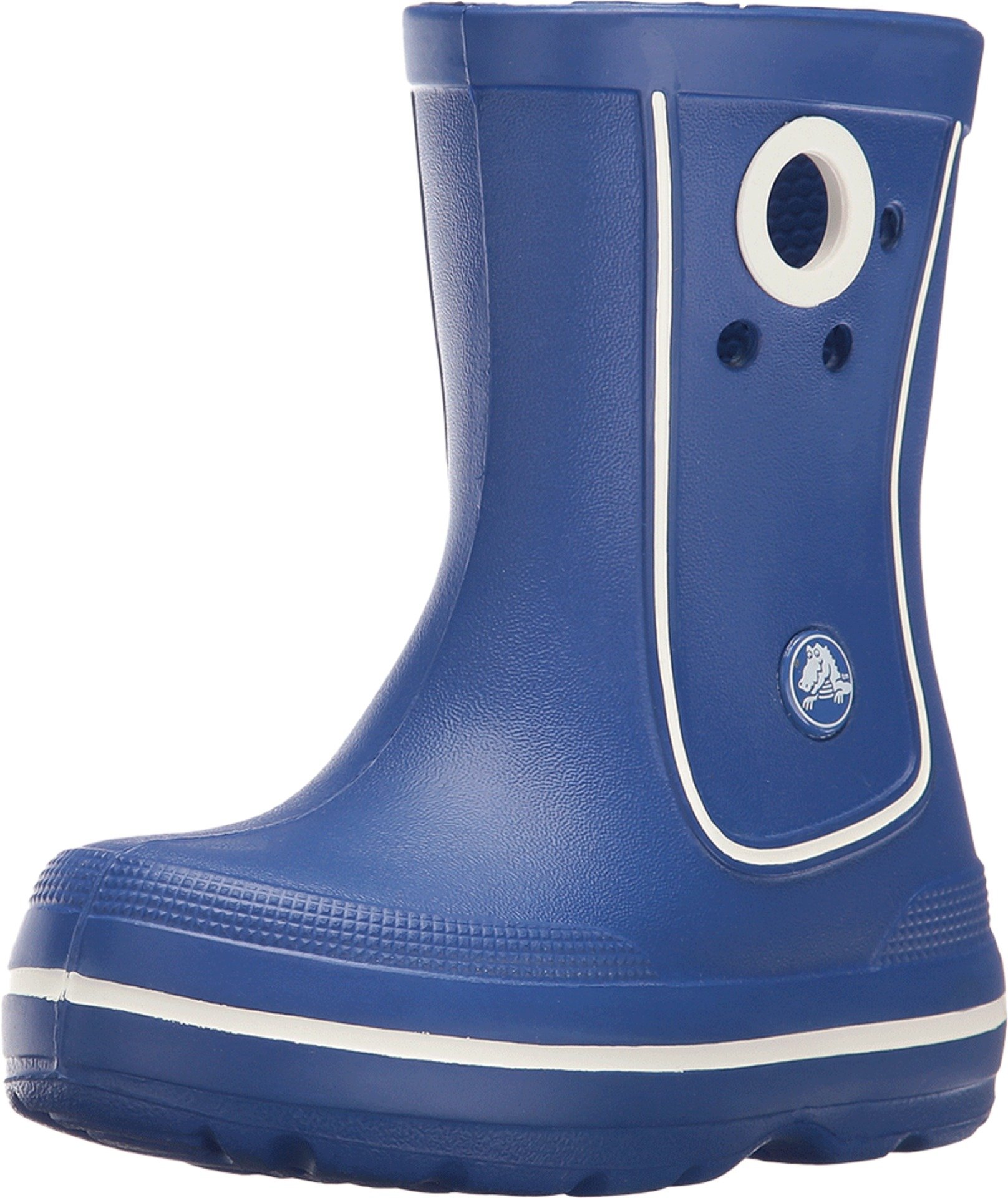 Crocs Kids' Crocband Jaunt Rain Boots - Waterproof & Comfortable Rubber Boots for Boys and Girls - Perfect for Rainy Days, Puddle Jumping & Outdoor Play