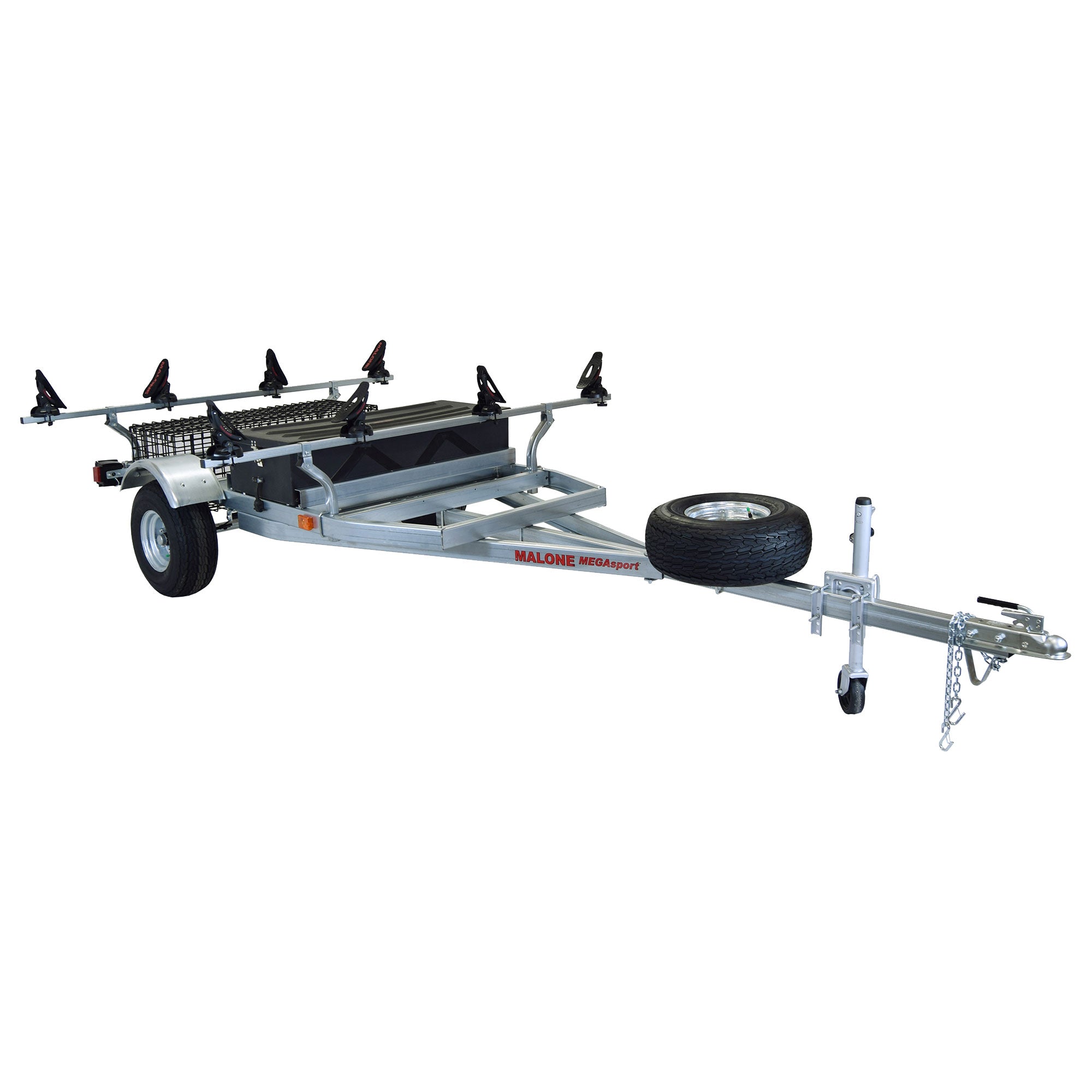 Malone MegaSport 2 Boat SaddleUp Pro Trailer Package - Heavy Duty Waterproof Kayak Carrier for SUVs & Trucks - Secure Transport for Canoes, Paddle Boards - Perfect for Road Trips & Outdoor Adventures
