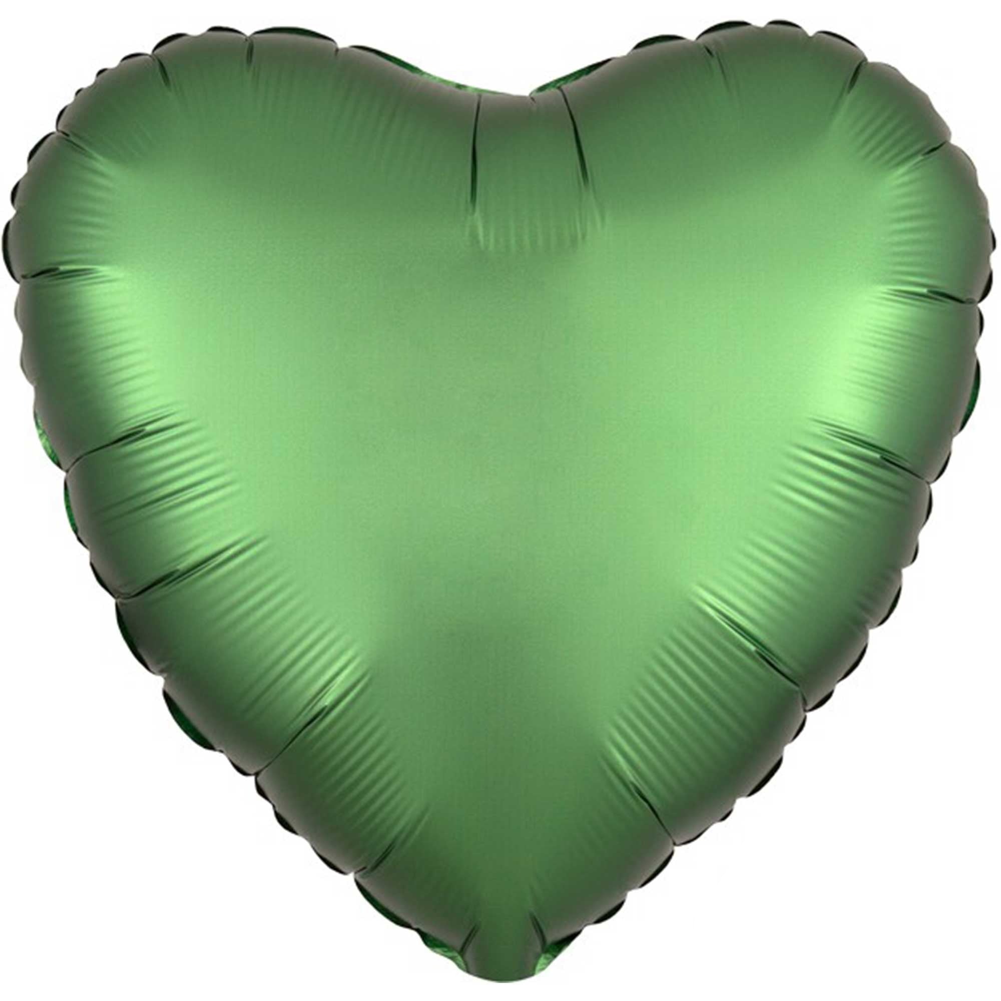 45cm Standard HX Satin Luxe Emerald Heart Balloon - Premium Party Decoration for Birthdays, Weddings & Anniversaries