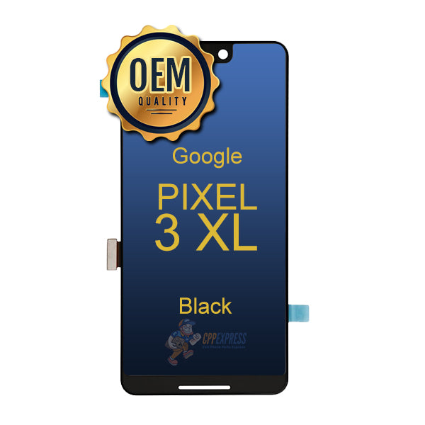 Google Pixel 3 XL LCD Touch Screen Replacement - Black Display Assembly Without Frame | Perfect for DIY Phone Repairs & Screen Replacement Projects