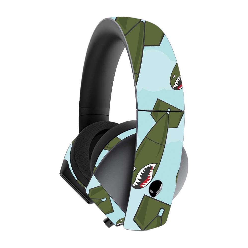Alienware 7.1 Gaming Headset Vinyl Skin Wrap - Bombs Away Design | Protective & Durable Decal Cover | Easy to Apply & Remove | Made in USA | Perfect for Gaming Setups & Custom PC Accessories