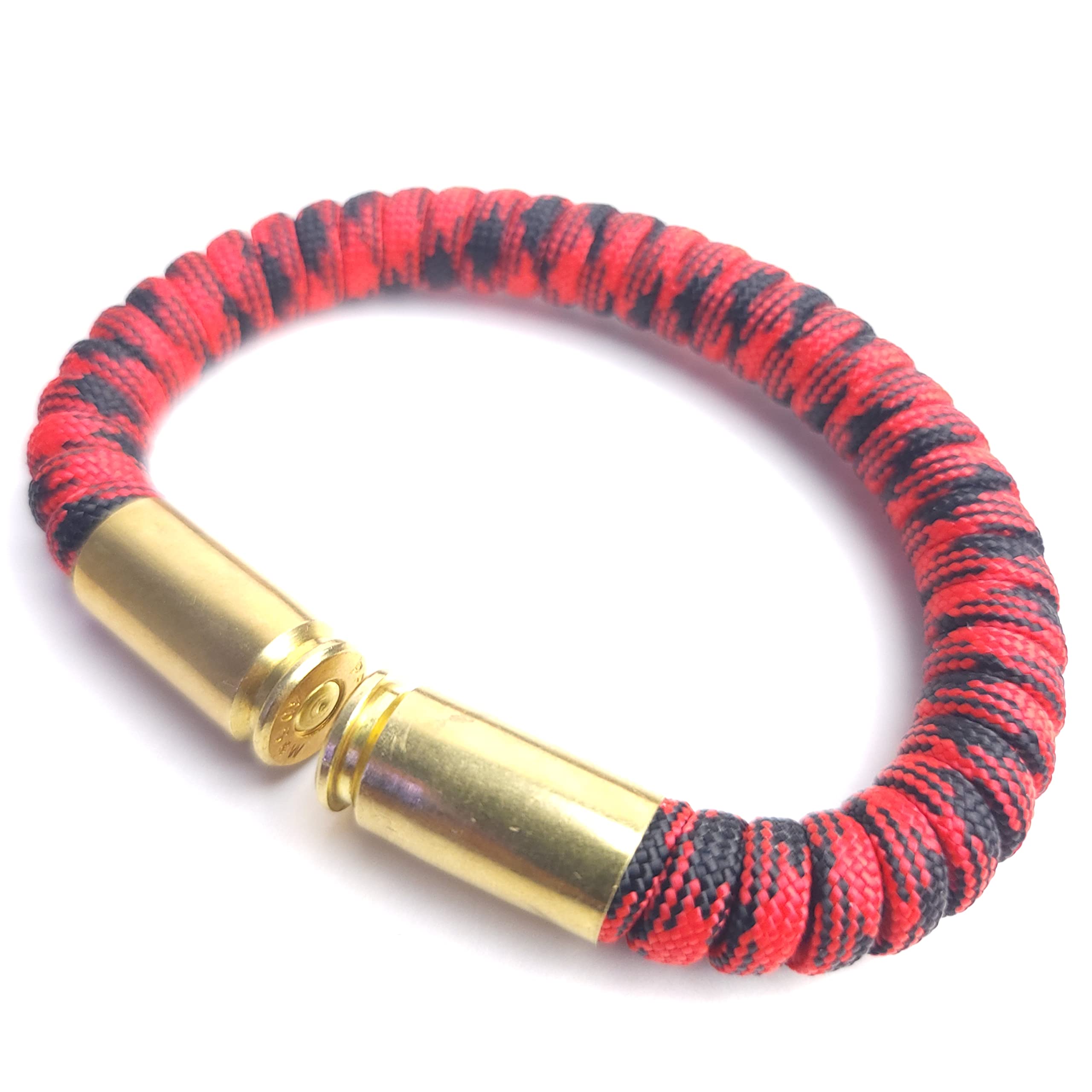 Survival Paracord Bracelet with Bullet Casing - Tactical Outdoor Gear for Camping, Hiking & Emergency Preparedness