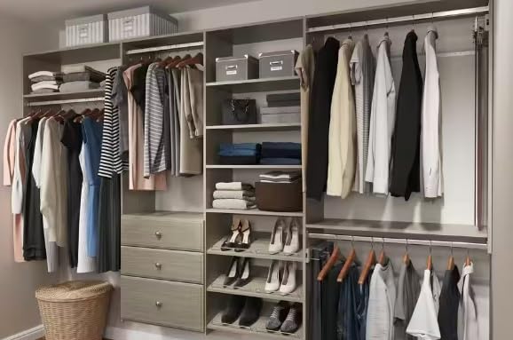 Oval Wardrobe Tube Polished Chrome Closet Rod with End Supports - 36 Inch Welded Steel Hanging Bar (1.0mm Thick Chrome-Plated) for Bedroom Closet Organization & Clothes Storage