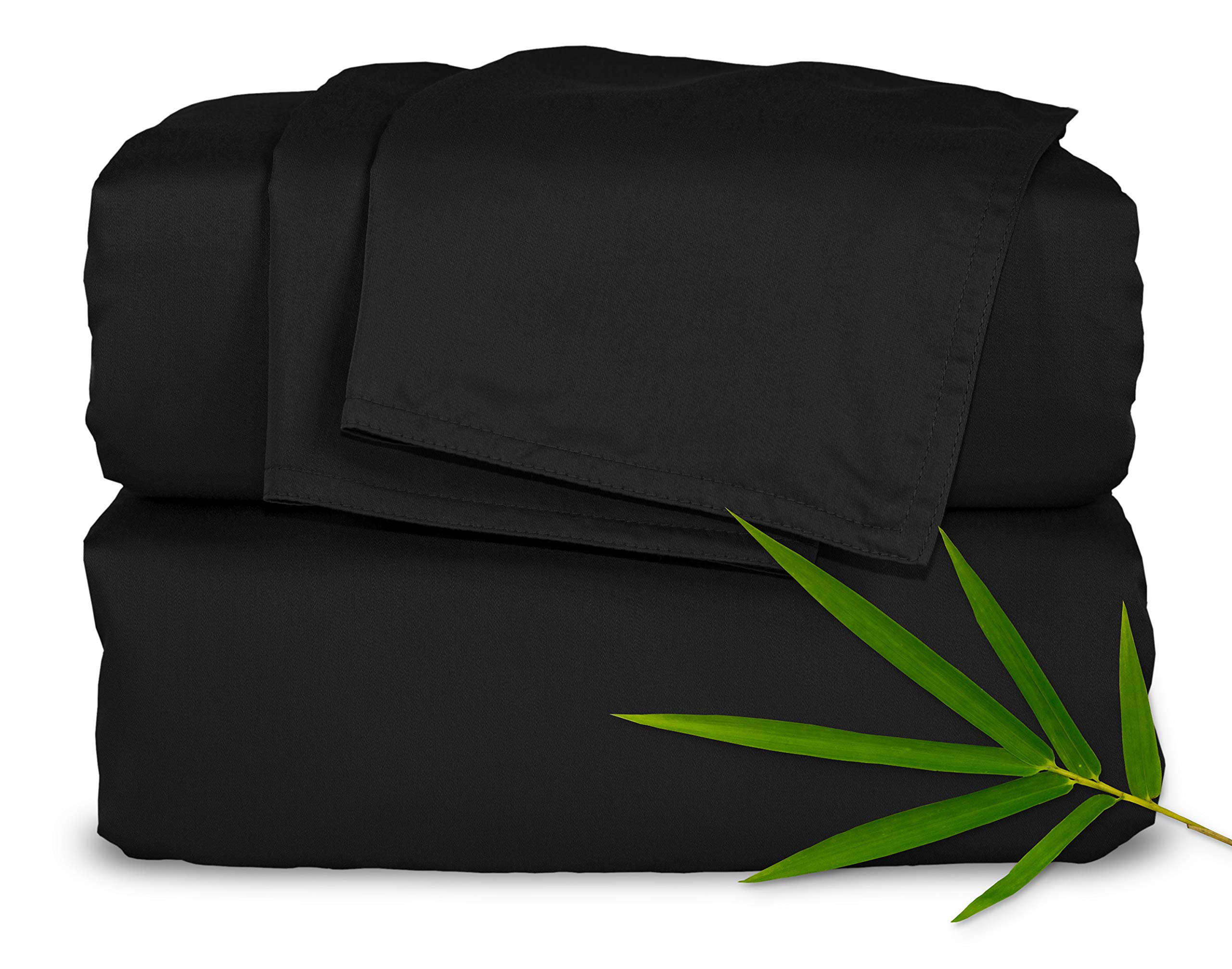 100% Organic Bamboo Sheets King Size - 4 Piece Luxury Bed Sheet Set | Ultra Soft & Cooling Bamboo Fabric | Deep 16