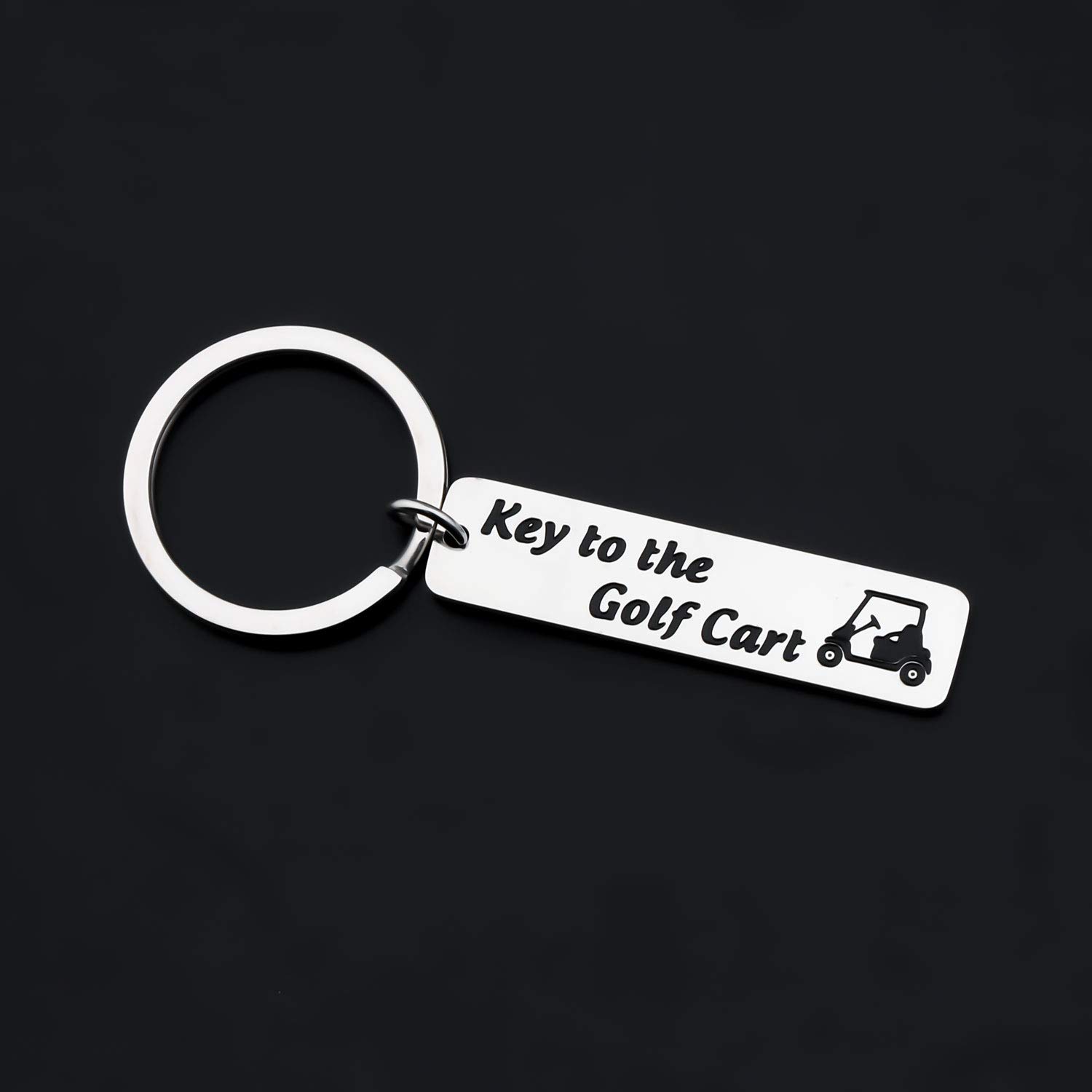 Premium Golf Cart Keychain - Personalized Golfer Gift with Key Holder - Perfect for Golf Enthusiasts & Tournament Prizes - Ideal for Golf Bags, Keys & Clubhouse Decor