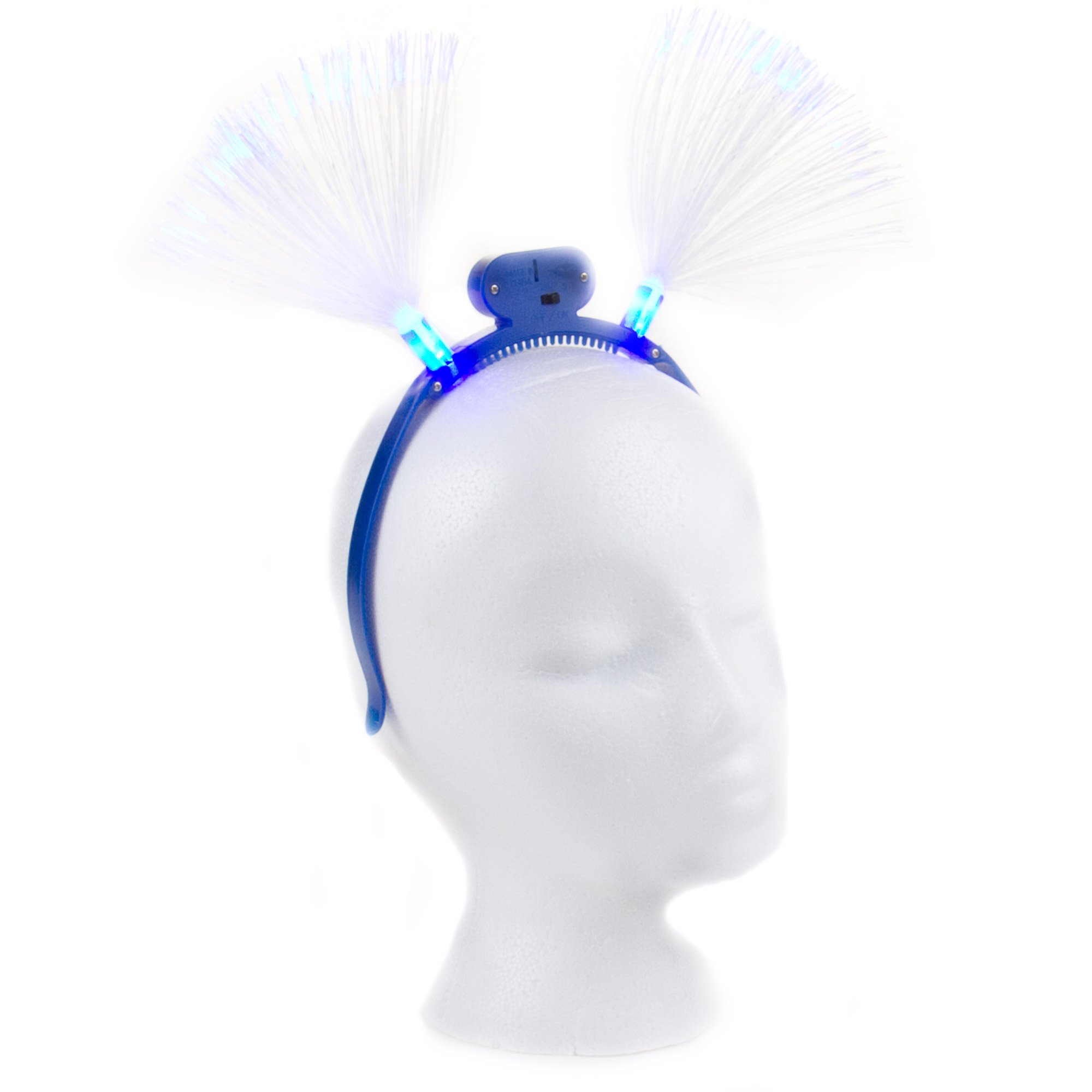 12-Pack Flashing Panda Fiber Optic LED Headbands - Glow in The Dark Party Favors for Raves, Concerts, Festivals & Night Events