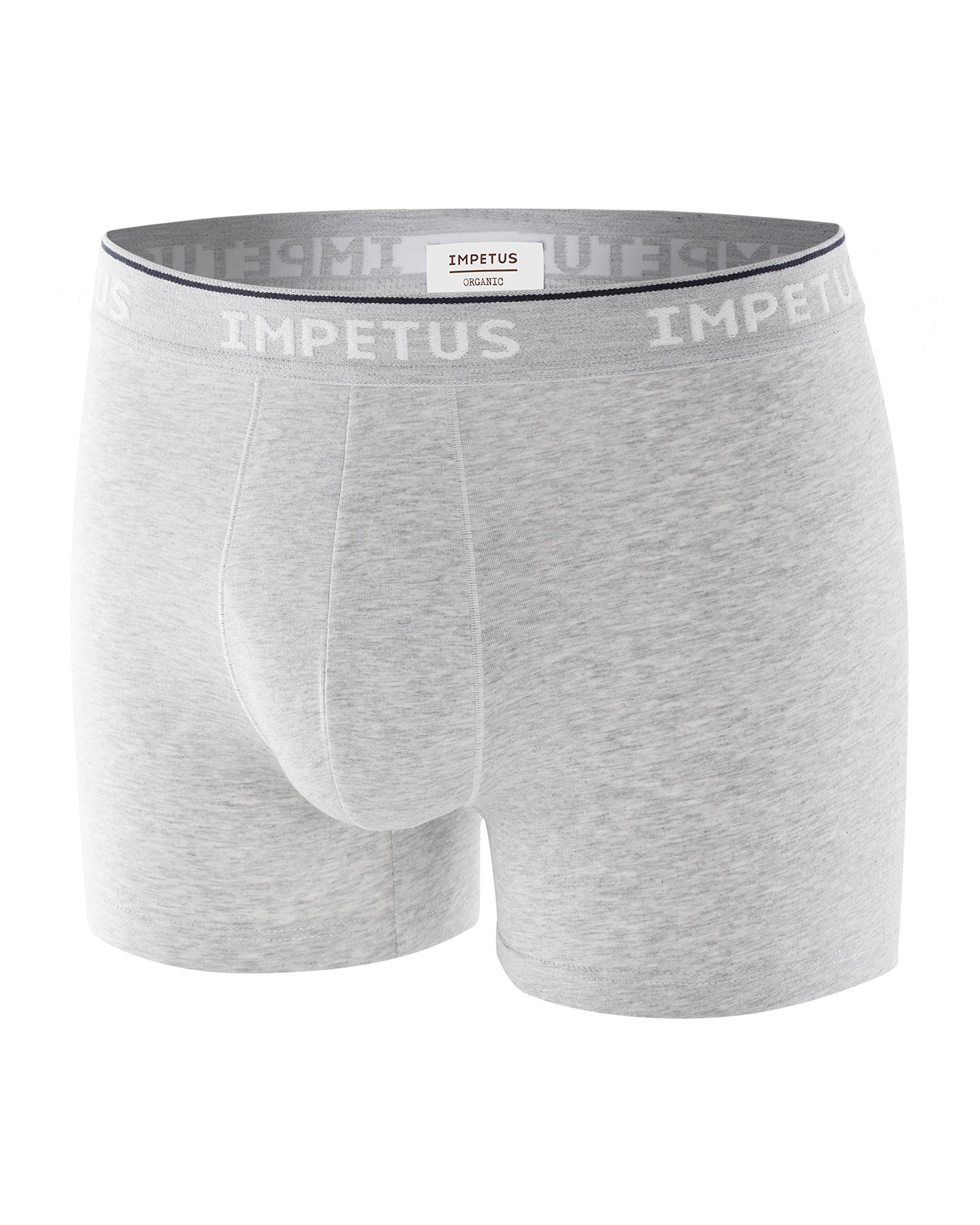 Organic Cotton Boxer Briefs for Men - IMPETUS Certified Comfortable Underwear - Perfect for Daily Wear, Workouts & Travel