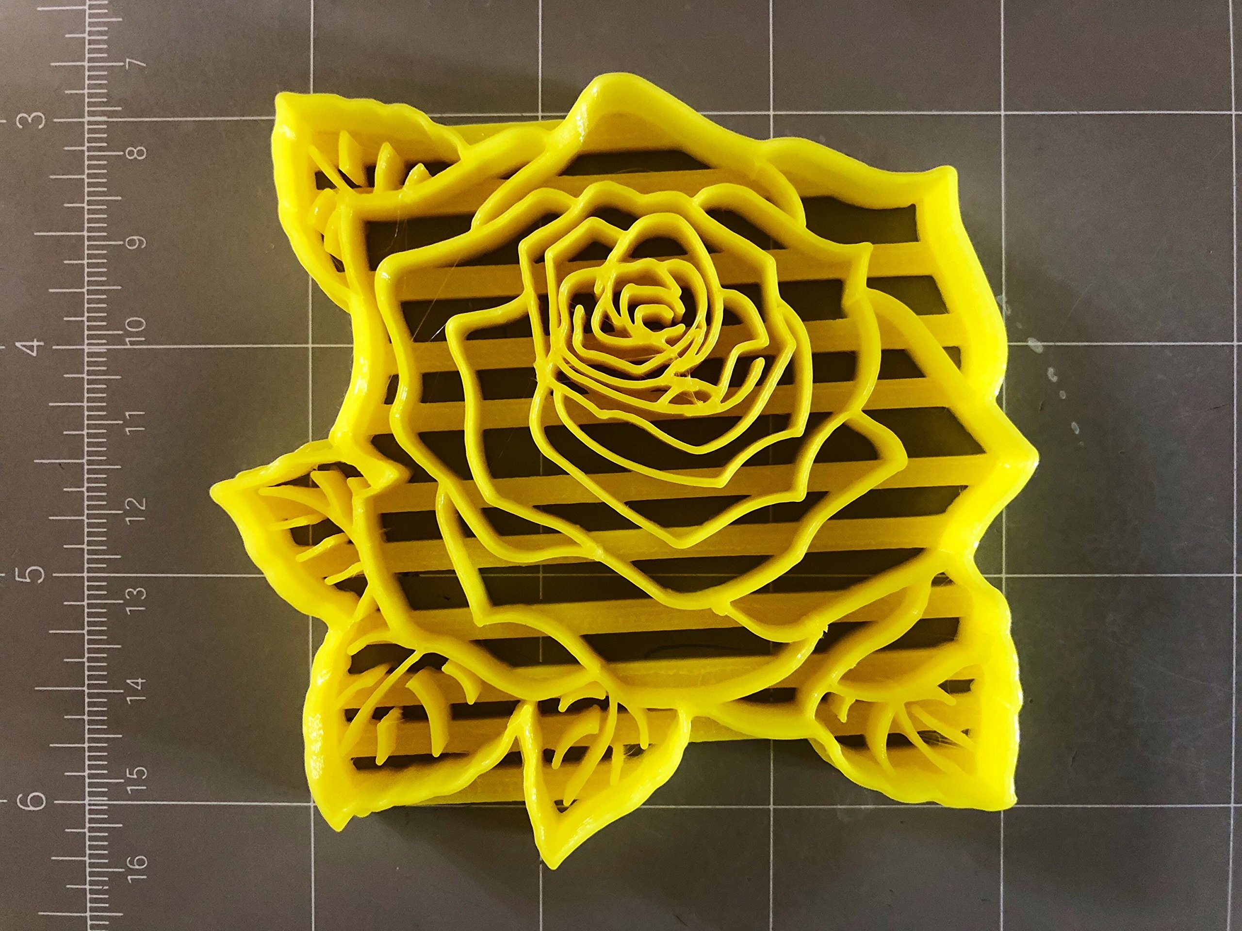 Rose Flower Cookie Cutter - 3 Inch Stainless Steel Baking Tool for DIY Cookies, Cakes, Cupcakes - Perfect for Valentine's Day, Weddings, Birthday Parties & Holiday Baking