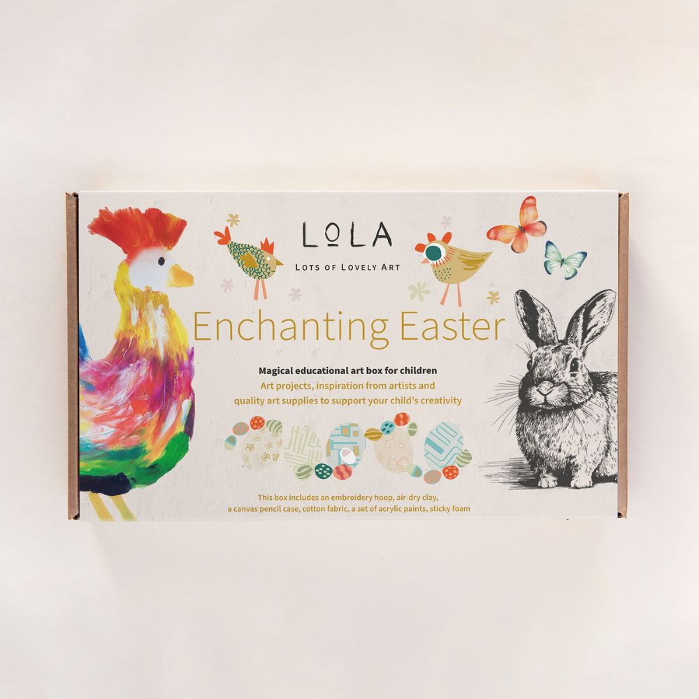 Kids Craft Box - LoLA Enchanting Easter DIY Activity Kit for Children | Creative Arts & Crafts Gift for Easter Celebrations, Birthday Parties & Classroom Projects