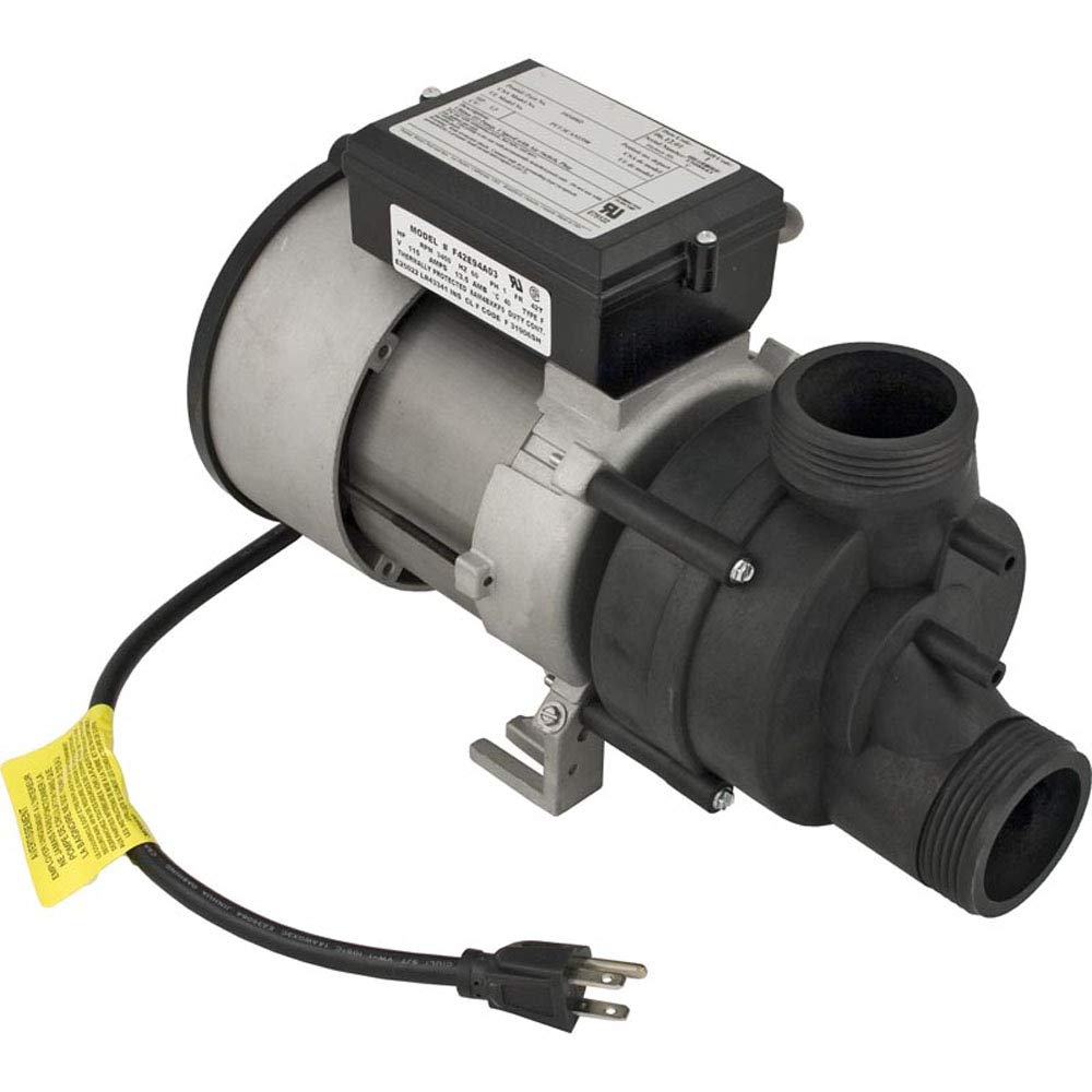 Balboa Water Group BWG Vico Wow 1.5HP Pump for Hot Tubs & Spas - 115V with Air Switch & Power Cord - OEM Replacement Part - Perfect for Jacuzzi Maintenance and Pool Equipment Repair