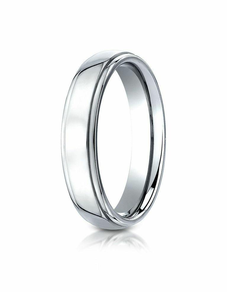 5MM Cobalt Ridge Edge Wedding Band for Men - Durable & Comfortable Ring for Weddings, Anniversaries & Everyday Wear