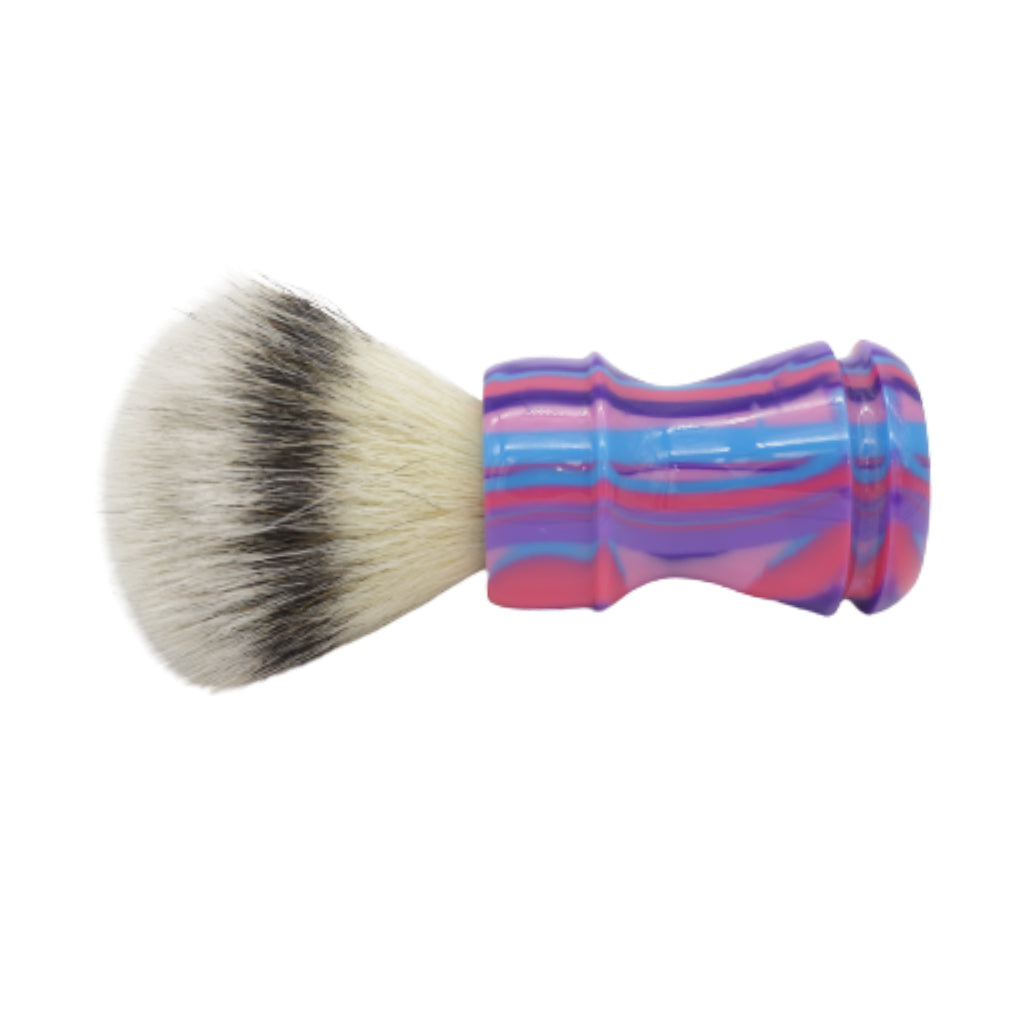 25mm Mühle STF XLarge Synthetic Shaving Brush with AP Shave Co. Purple Haze Handcrafted Wooden Handle - Perfect for Wet Shaving & Beard Grooming