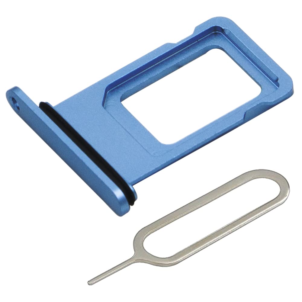 MMOBIEL SIM Card Tray Replacement for iPhone 13 - Premium SIM Slot Holder with Removal Tool & Waterproof Seal - Blue | Perfect for Travel, Business & Everyday Use