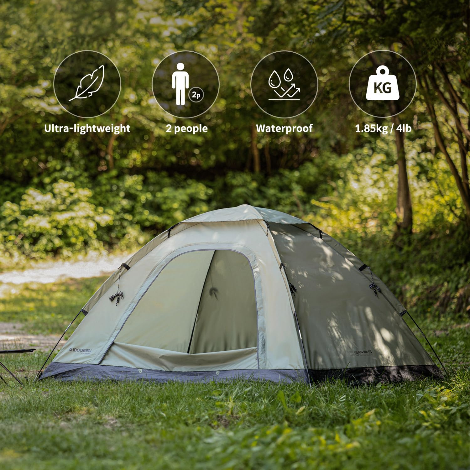 2/4/6 Person Lightweight Camping Tent - Easy Setup Portable Dome Tent for Outdoor Backpacking, Hiking & Family Adventures | Perfect for Camping Trips, Beach Outings & Music Festivals