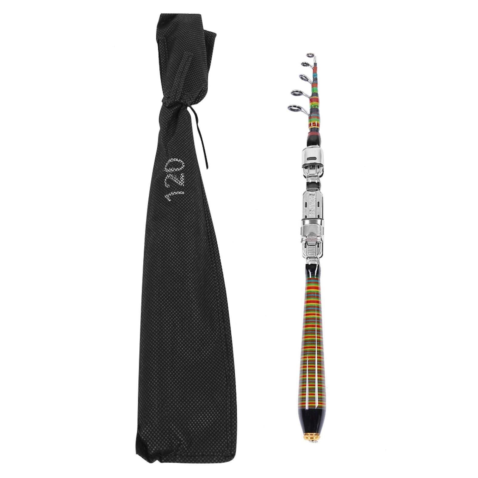 **Pwshymi Carbon Fiber Telescopic Fishing Rod - Lightweight & Durable Sea Fishing Pole with Retractable Design - Perfect for Saltwater, Freshwater, and Shore Fishing**
