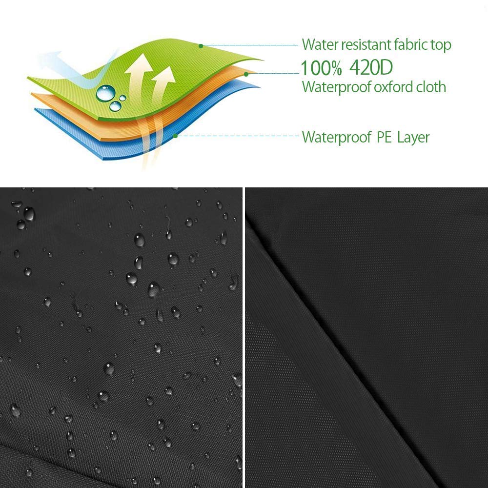 Heavy Duty 420D Waterproof Round Patio Table Cover - 50