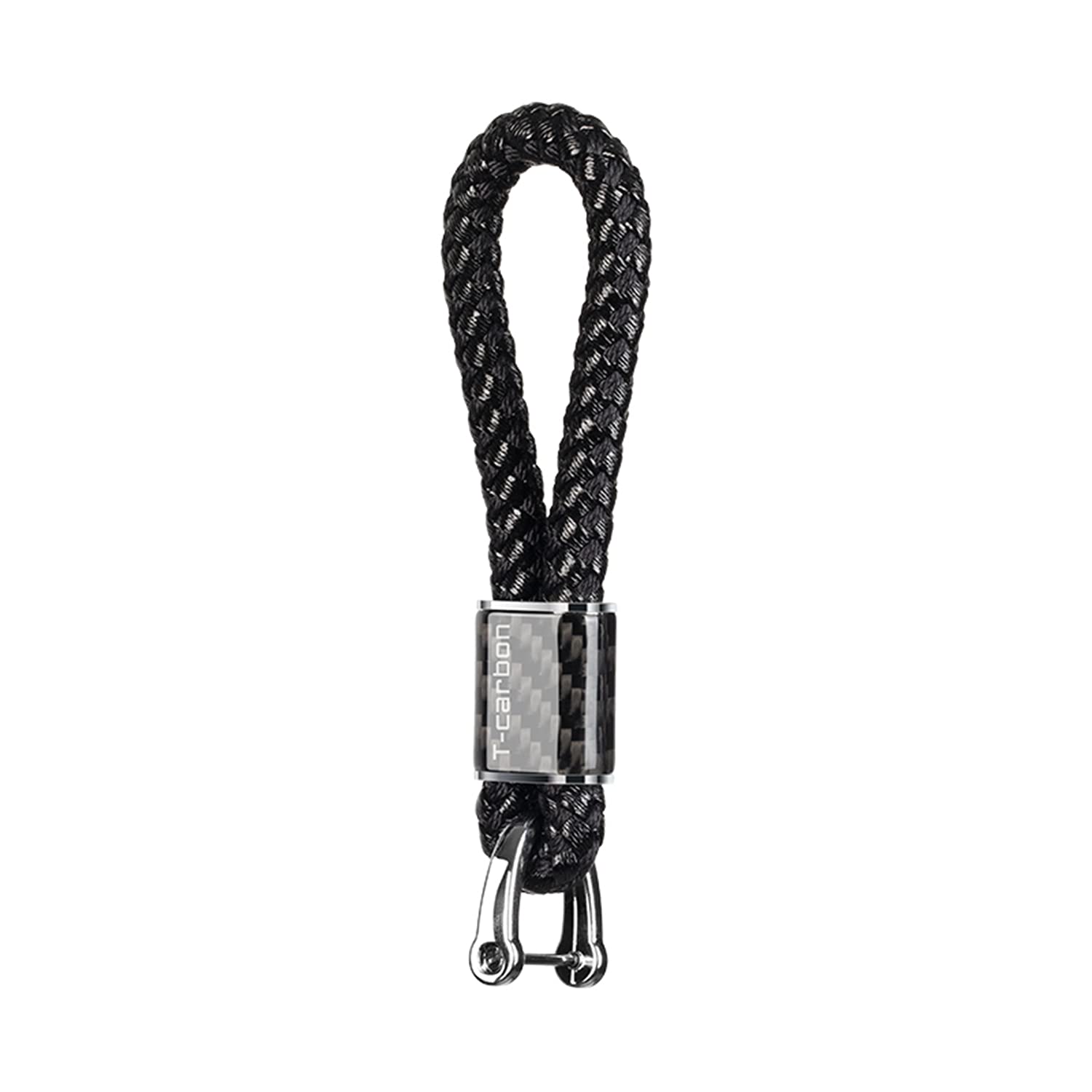 Premium Genuine Leather & Carbon Fiber Keychains for Men and Women - Stylish D-Ring Key Holders for Car Keys, Office, and Everyday Carry Accessories