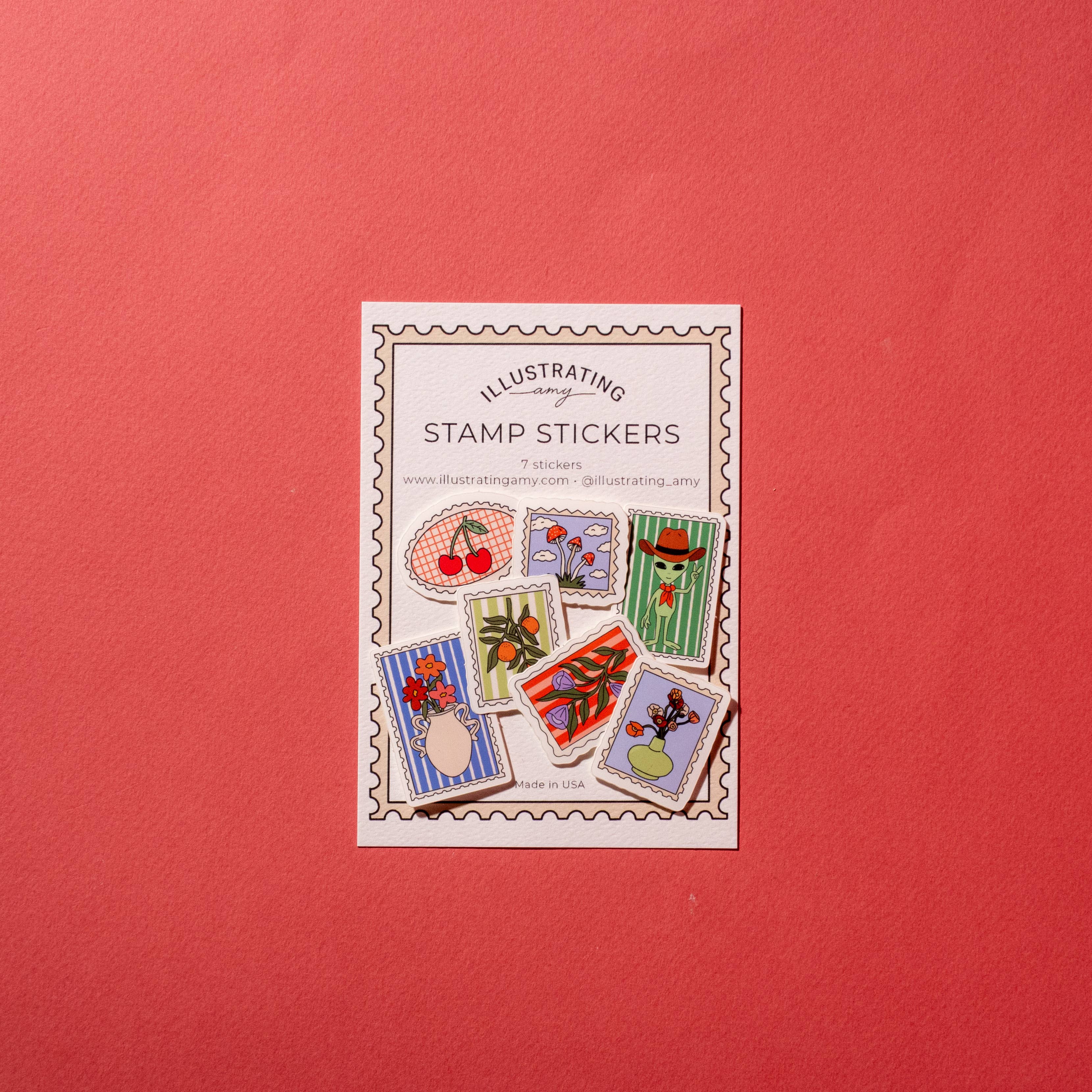 Stamp Sticker Collection Set - 100+ Unique Designs for Scrapbooking, Journaling & DIY Crafts - Perfect for Card Making, Planner Decor & Gift Wrapping