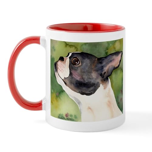 White/Red Inside - Boston Terrier Giftware Mug