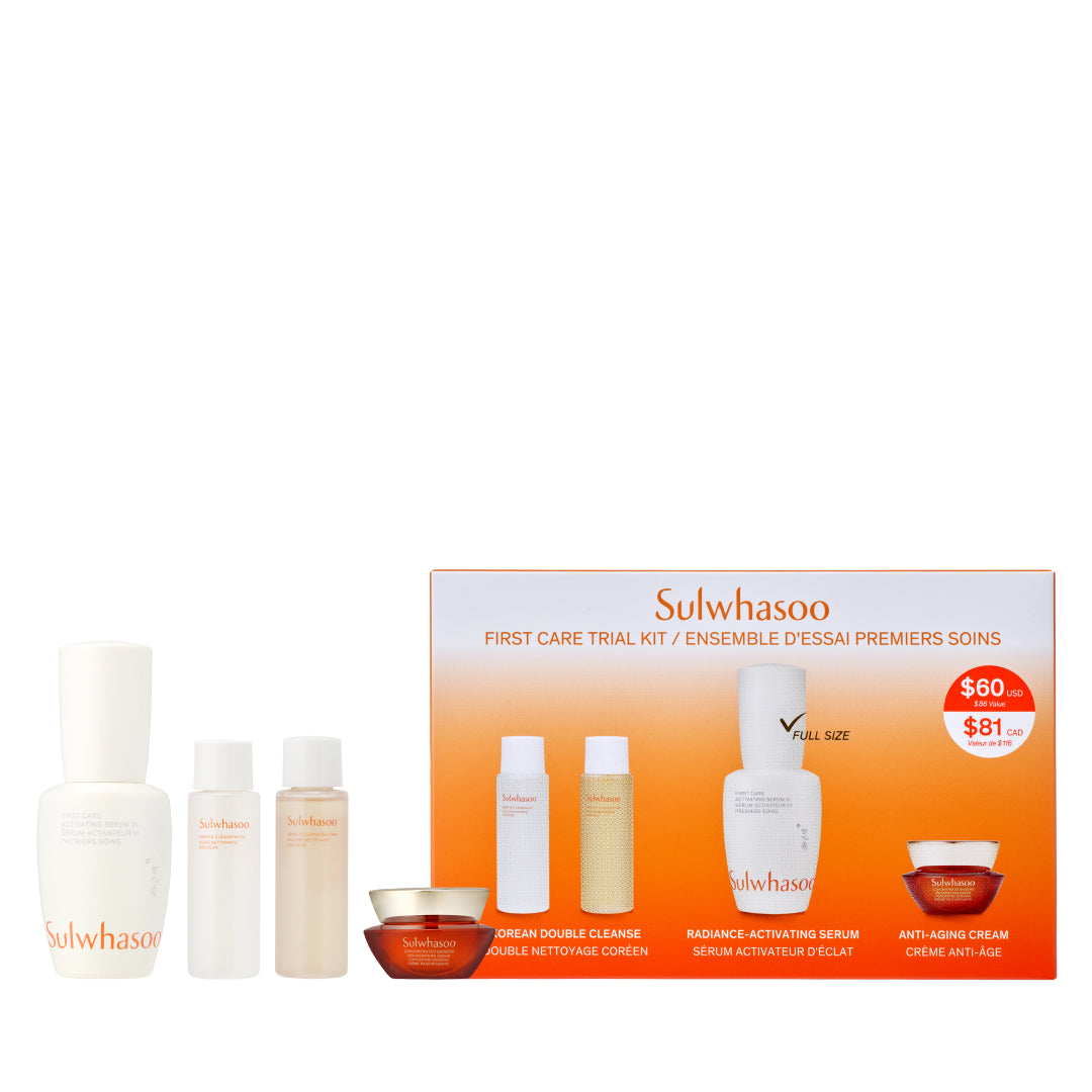 First Care Trial Kit - Premium Skincare Set for Sensitive Skin | Gentle Cleanser, Moisturizer & Serum | Perfect for Travel & Daily Skincare Routine