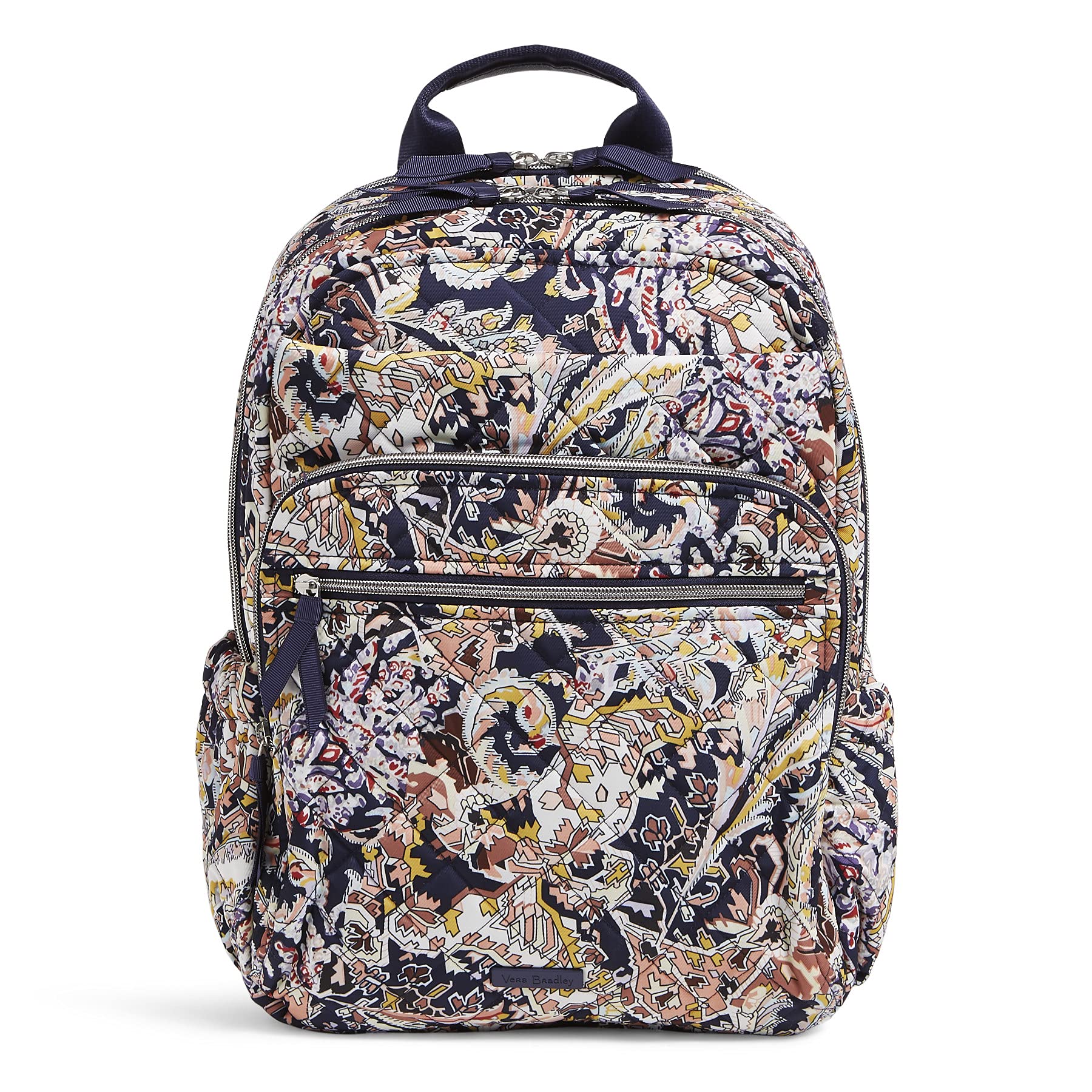 Vera Bradley Performance Twill XL Campus Backpack - Stylish & Durable College Backpack for Students, Perfect for School, Travel & Work - Water-Resistant & Spacious Design