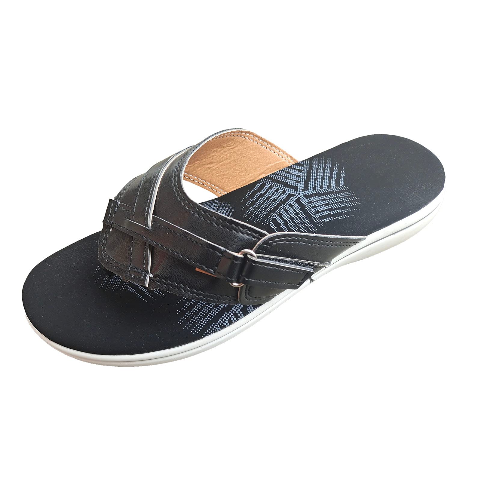 Women's Chunky Beach Sandals - Fashion Mule Shoes for Summer Outings