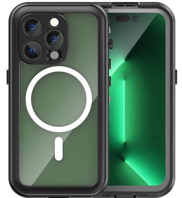 Waterproof Case for iPhone 14 Pro Max - IP68 Certified Shockproof Protective Cover - Perfect for Swimming, Beach & Outdoor Activities