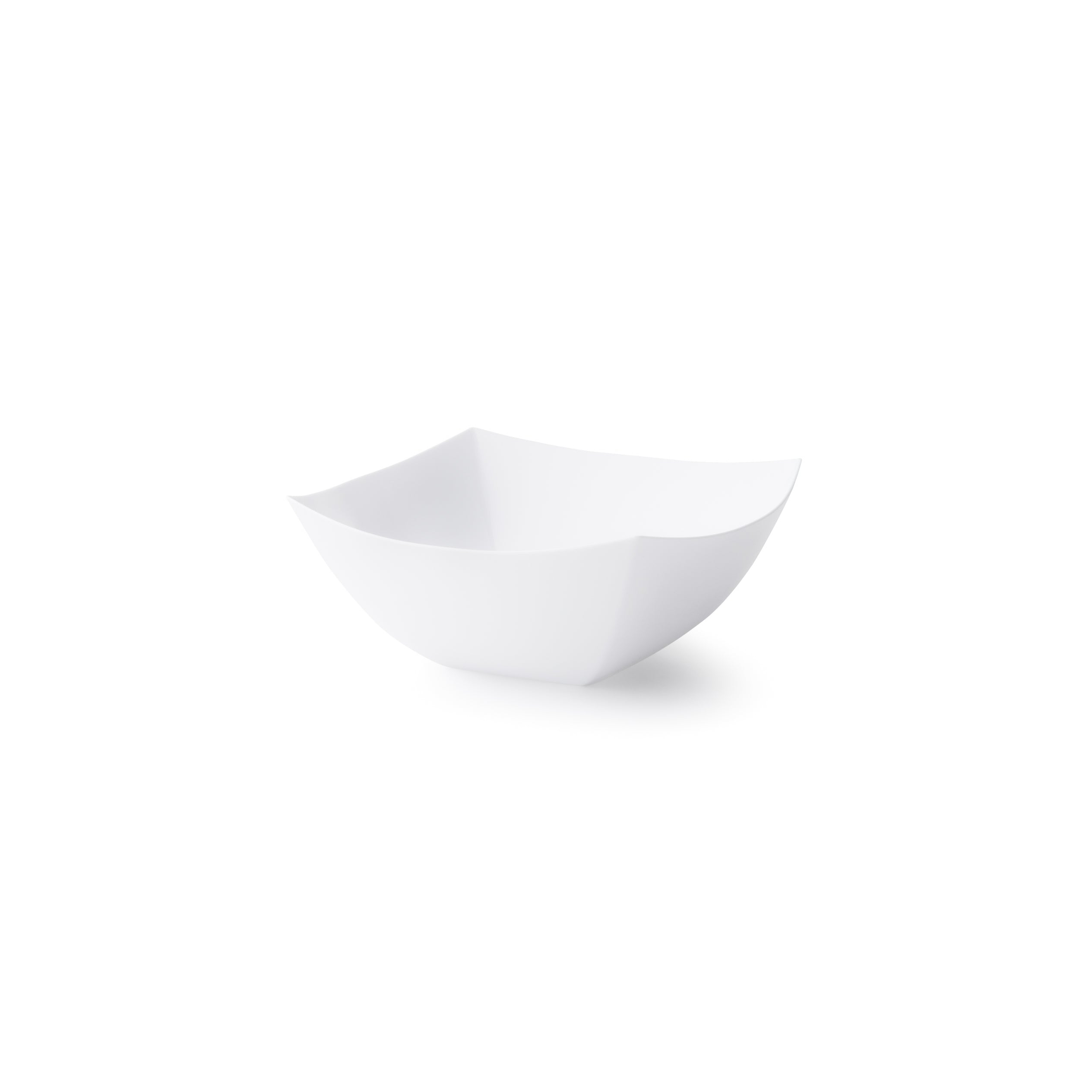 4-Pack Square Fancy White Serving Bowls - Elegant Porcelain Dishware for Salads, Desserts, Parties & Home Decor | Durable & Stylish Kitchenware