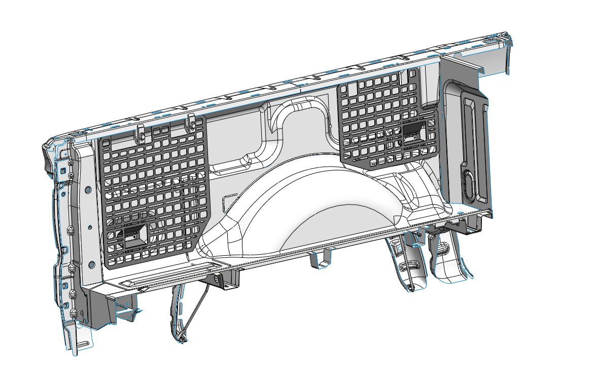 2009-2014 Ford F150 BuiltRight Bedside Rack System - 4 Panel Kit for Truck Storage & Organization | Perfect for Camping Gear, Tools & Off-Road Accessories