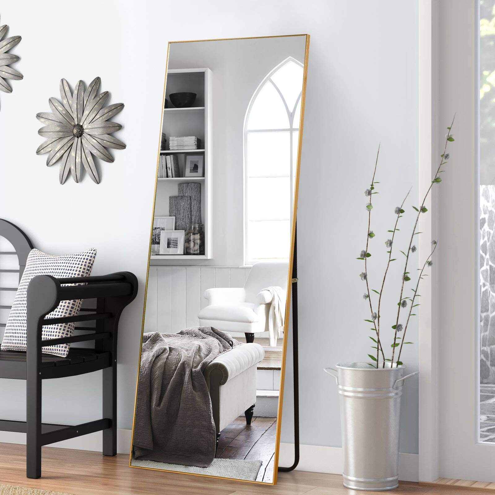 Vlush Full Length Floor Mirror with Stand - 65