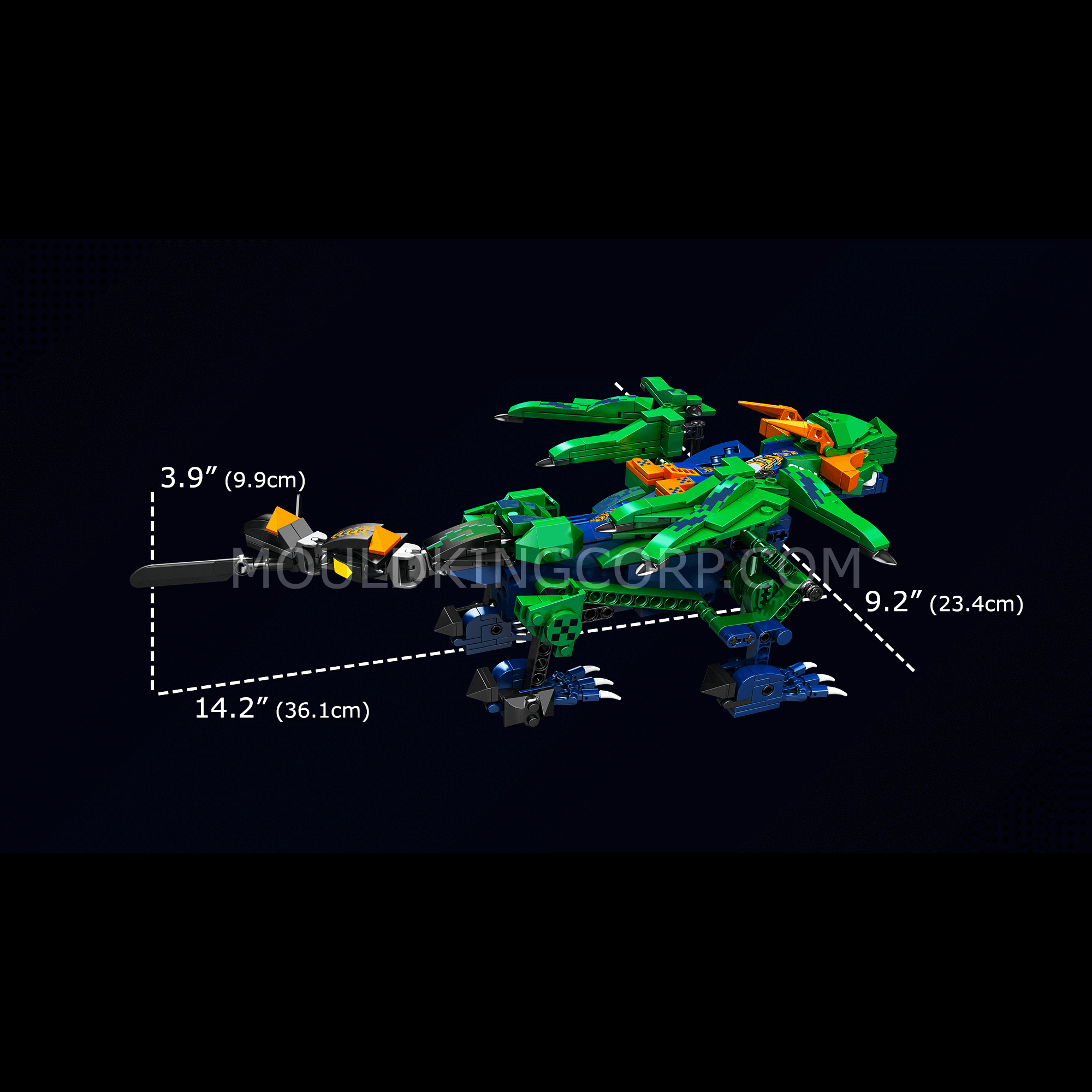 MOULD KING 13149 Remote Control Forest Guardian Dragon STEM Building Toy Set - 433 PCS Educational Construction Blocks for Kids, Teens & Adults | Creative Play, Birthday Gift & Home Decoration