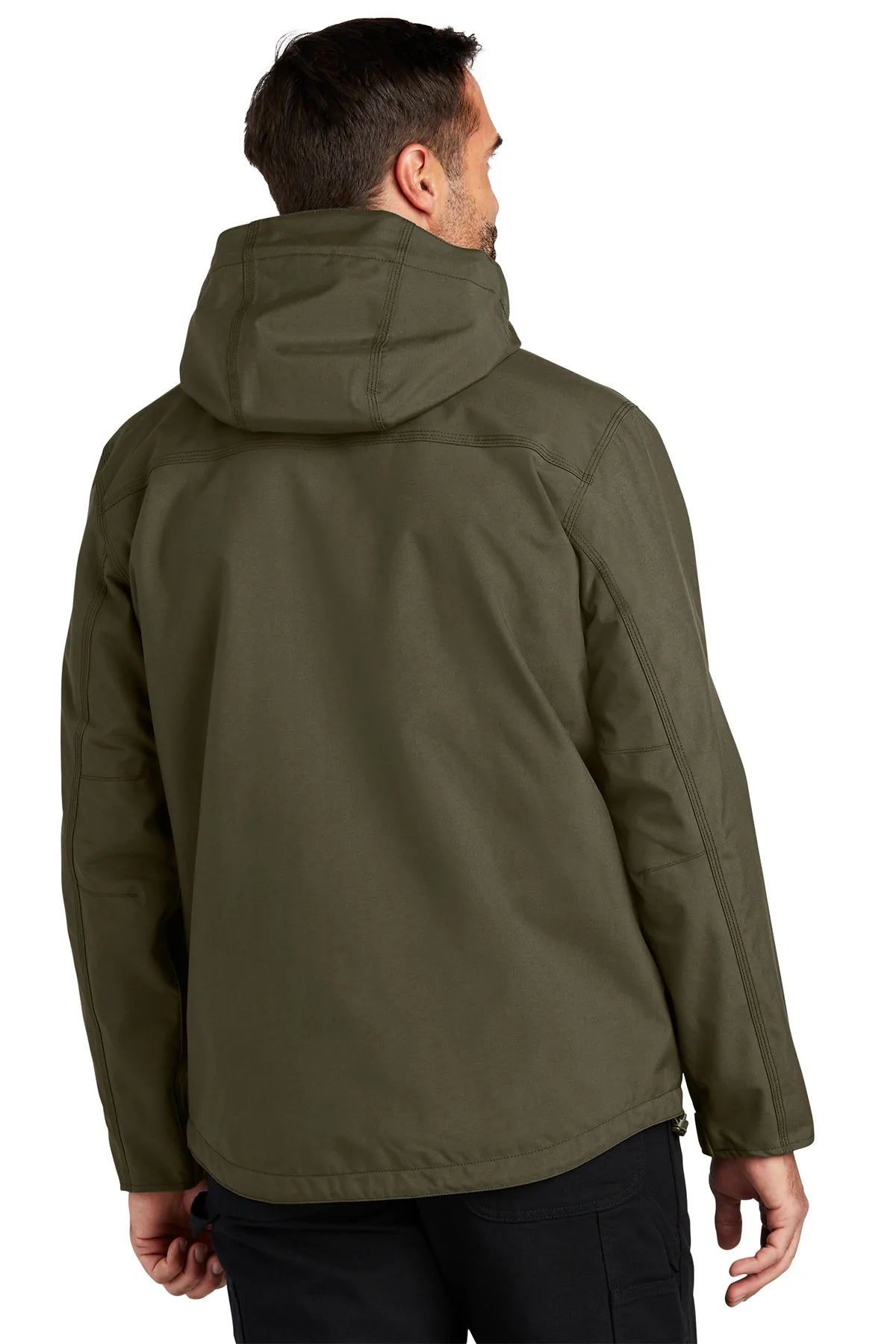 Carhartt Shoreline Brandet Jacket for Men & Women - Water-Resistant Moss Green Work Jacket - Durable Outdoor Coat for Hiking, Fishing & Construction Work