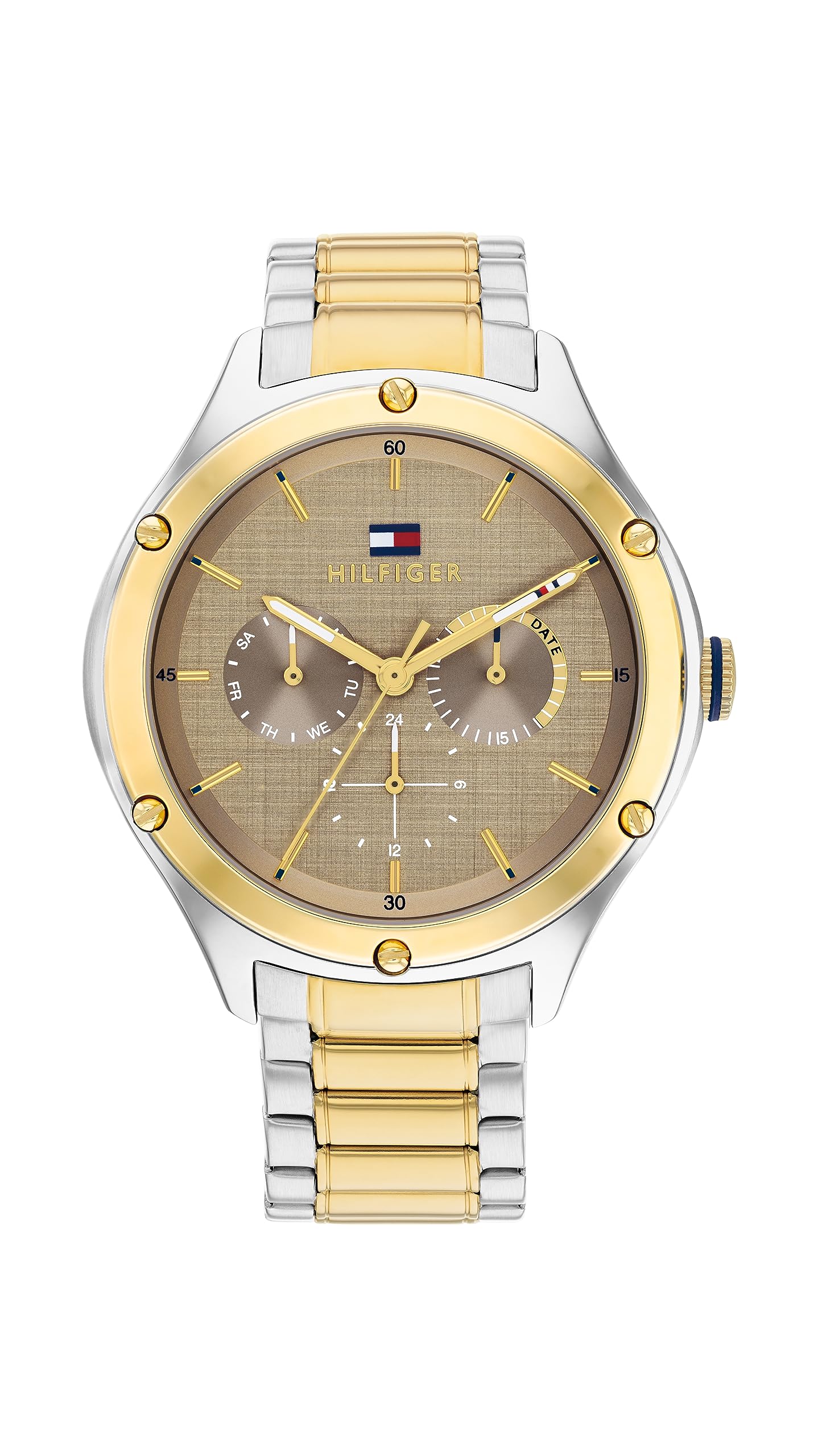 Tommy Hilfiger Women's Multifunctional Analog Quartz Watch with Stainless Steel Band - Perfect for Office, Casual Wear & Special Occasions