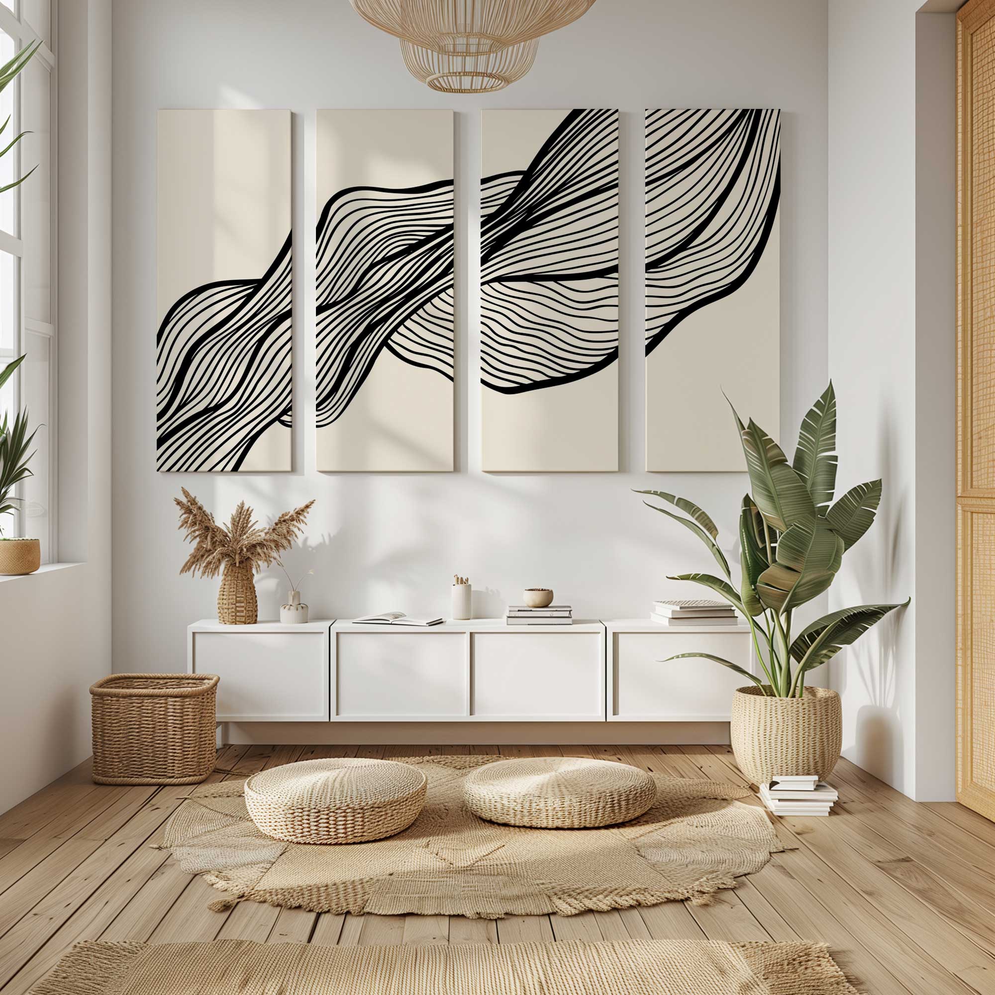 Bauhaus Wall Art Large Canvas Print - Modern Abstract Home Decor for Living Room, Bedroom & Office | High-Quality Framed Artwork