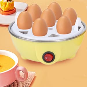 **Pssopp Electric Egg Cooker - 7 Egg Capacity, Automatic Shut Off, Fast & Easy Hard Boiled Eggs - Perfect for Breakfast, Meal Prep & Healthy Snacks**