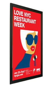 36x48 Snap Poster Frame with SwingSnap - 1 5/8