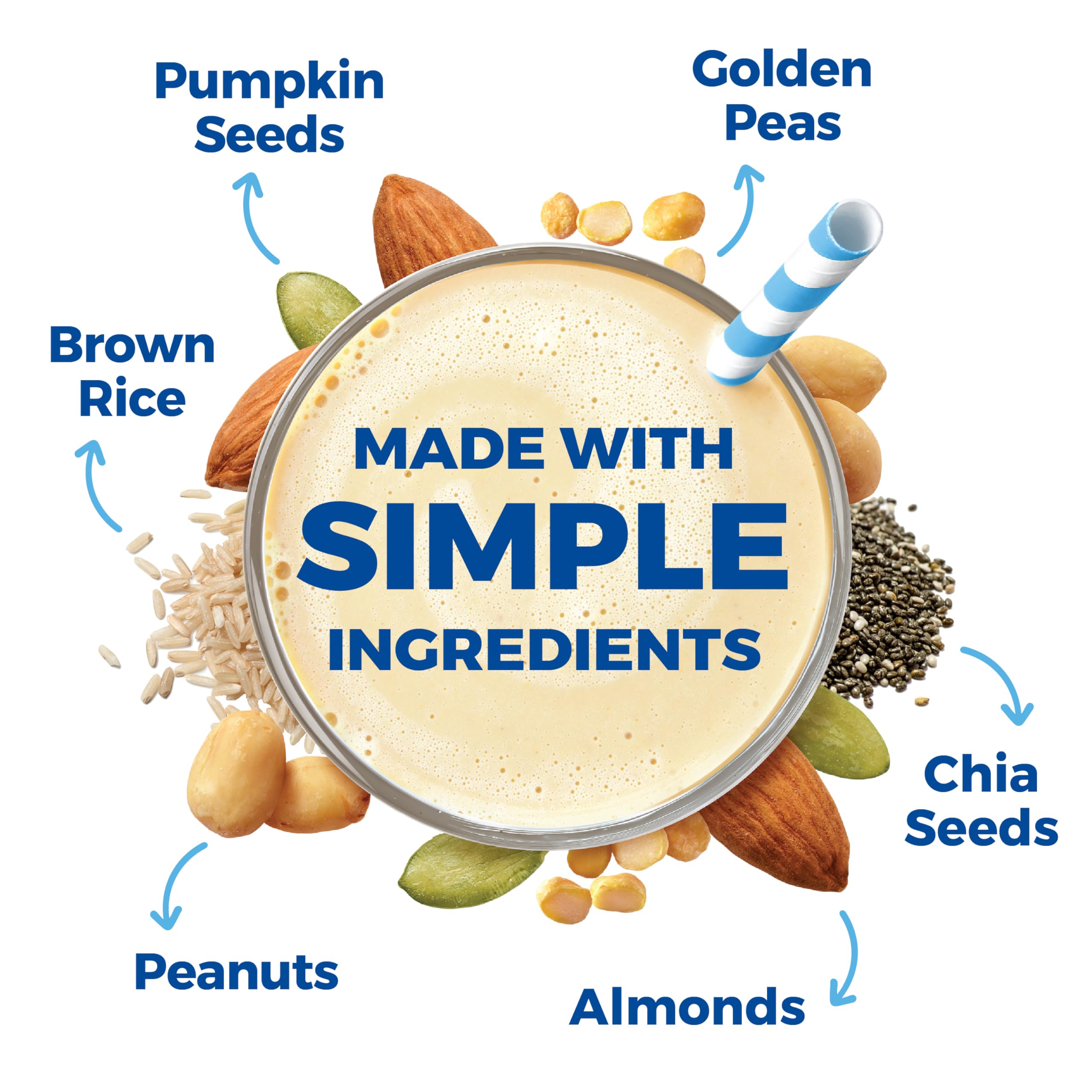 Orgain Organic Simple Vegan Protein Powder, Vanilla - 20g Plant Based Protein Powder for Smoothies & Baking, Gluten Free, Dairy Free, No Artificial Sweeteners, 1.25 lb (Pack of 1) - Perfect for Post-Workout Recovery & Healthy Breakfast Shakes