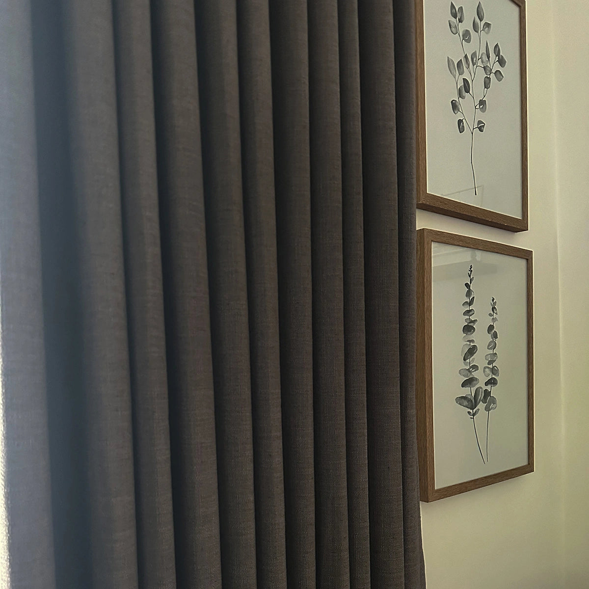 Pinch Pleated Blackout Curtains - 100% Linen Fabric for Modern Home Decor | Noise Reducing & Thermal Insulated Window Drapes for Bedroom & Living Room
