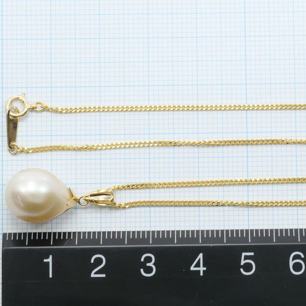 18K Yellow Gold Pearl Necklace for Women - Elegant Bridal Jewelry Gift for Wedding, Anniversary & Special Occasions