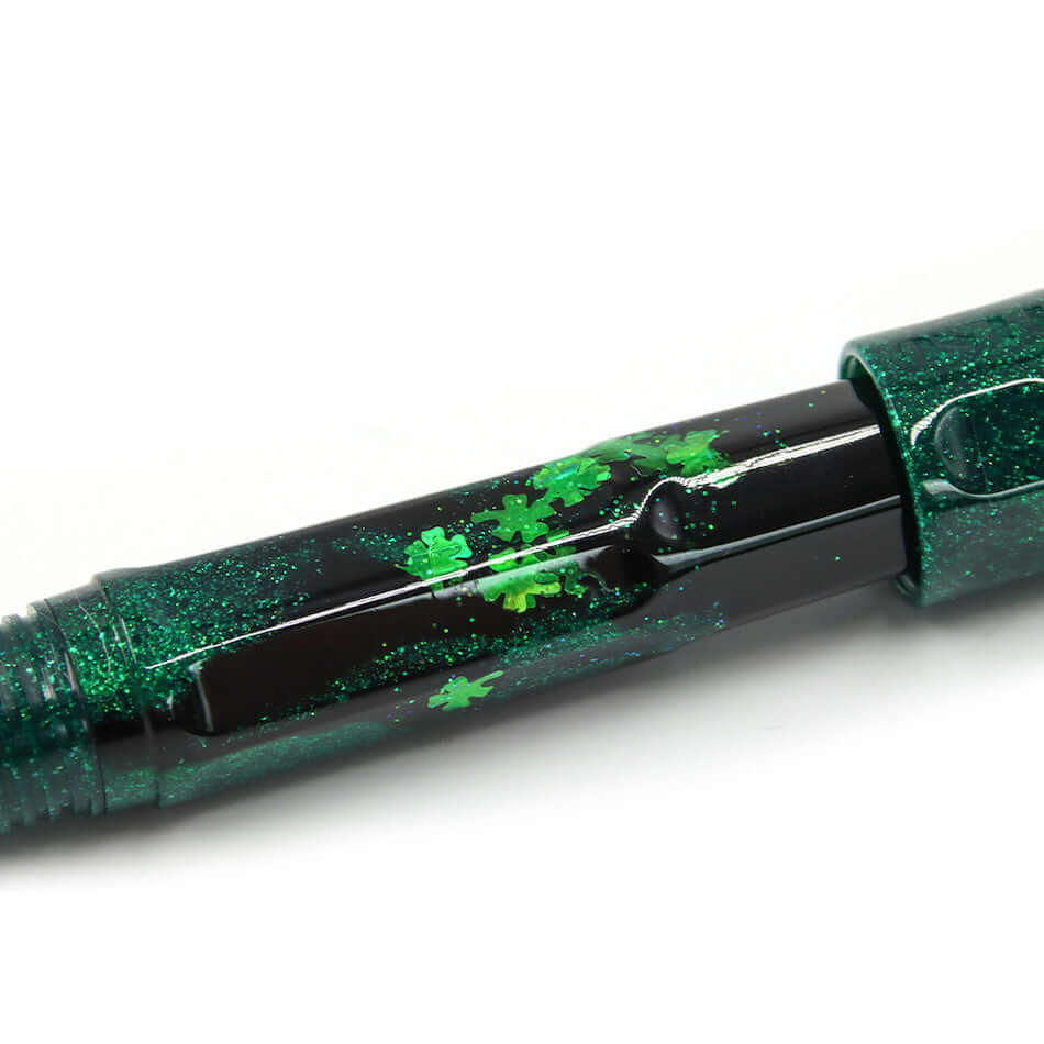 Benu Talisman Fountain Pen with Four Leaf Clover Design - Elegant Writing Instrument for Calligraphy, Journaling & Gift Giving